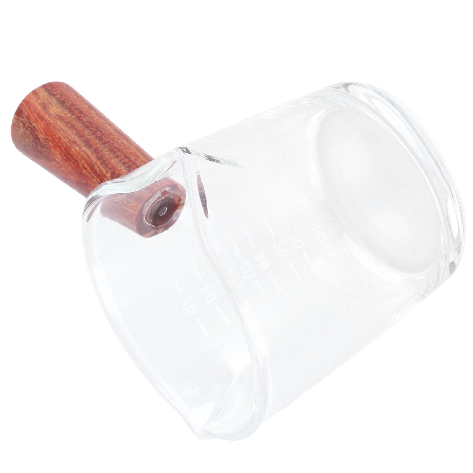 Double Mouth Glass Mug with Wooden Handle Heat‑Resistant Cup Kitchen Gadgets for Home - Image 4
