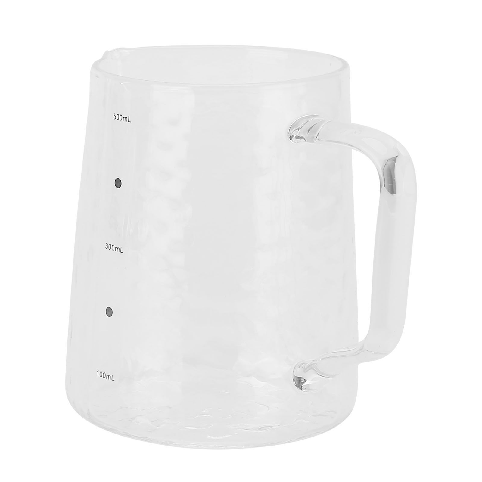 500ml Coffee Milk Cup Thicken Glass Measuring Frothing Cup for Household Coffee Shop - Image 7