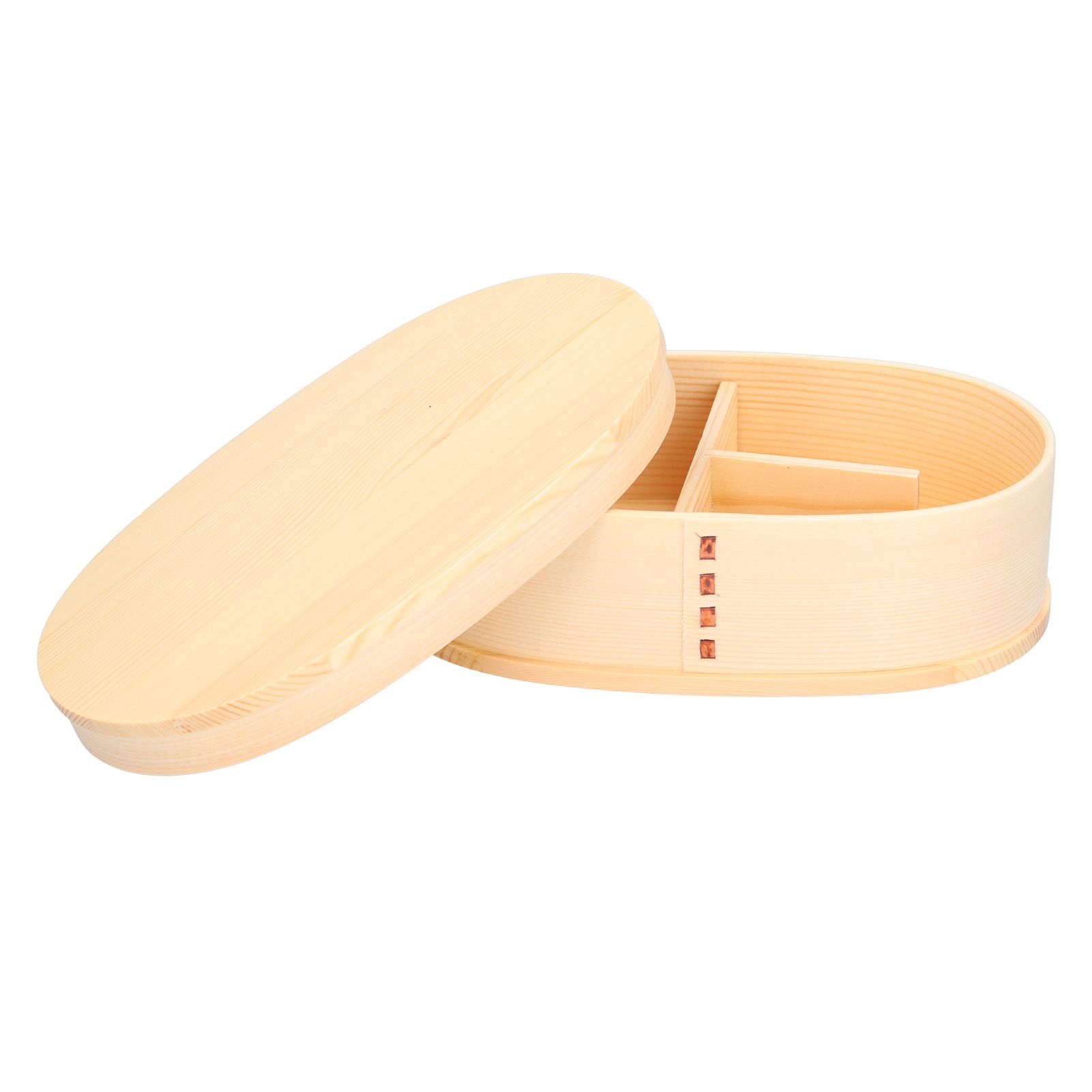 800ml Wooden Food Container Portable Bento Lunch Box Kids Lunch Container for Travel Office Camping Picnic - Image 2