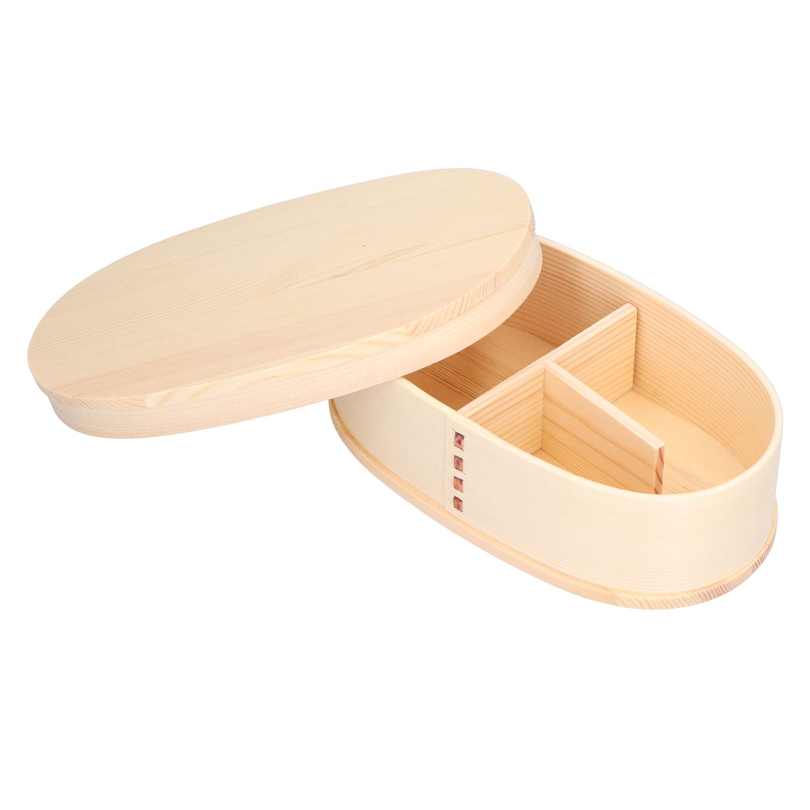 800ml Wooden Food Container Portable Bento Lunch Box Kids Lunch Container for Travel Office Camping Picnic - Image 3