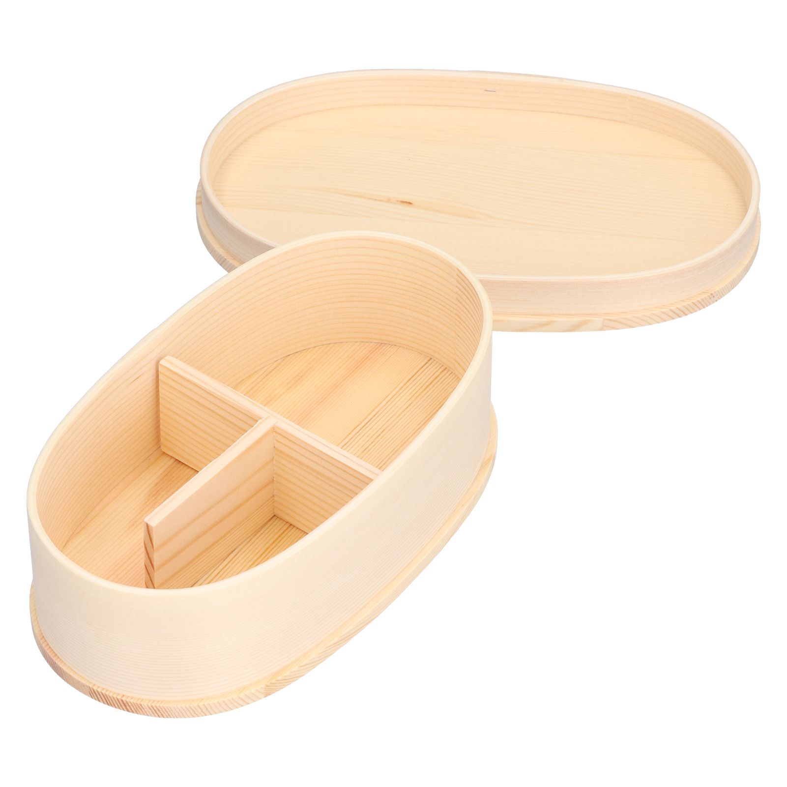 800ml Wooden Food Container Portable Bento Lunch Box Kids Lunch Container for Travel Office Camping Picnic - Image 4