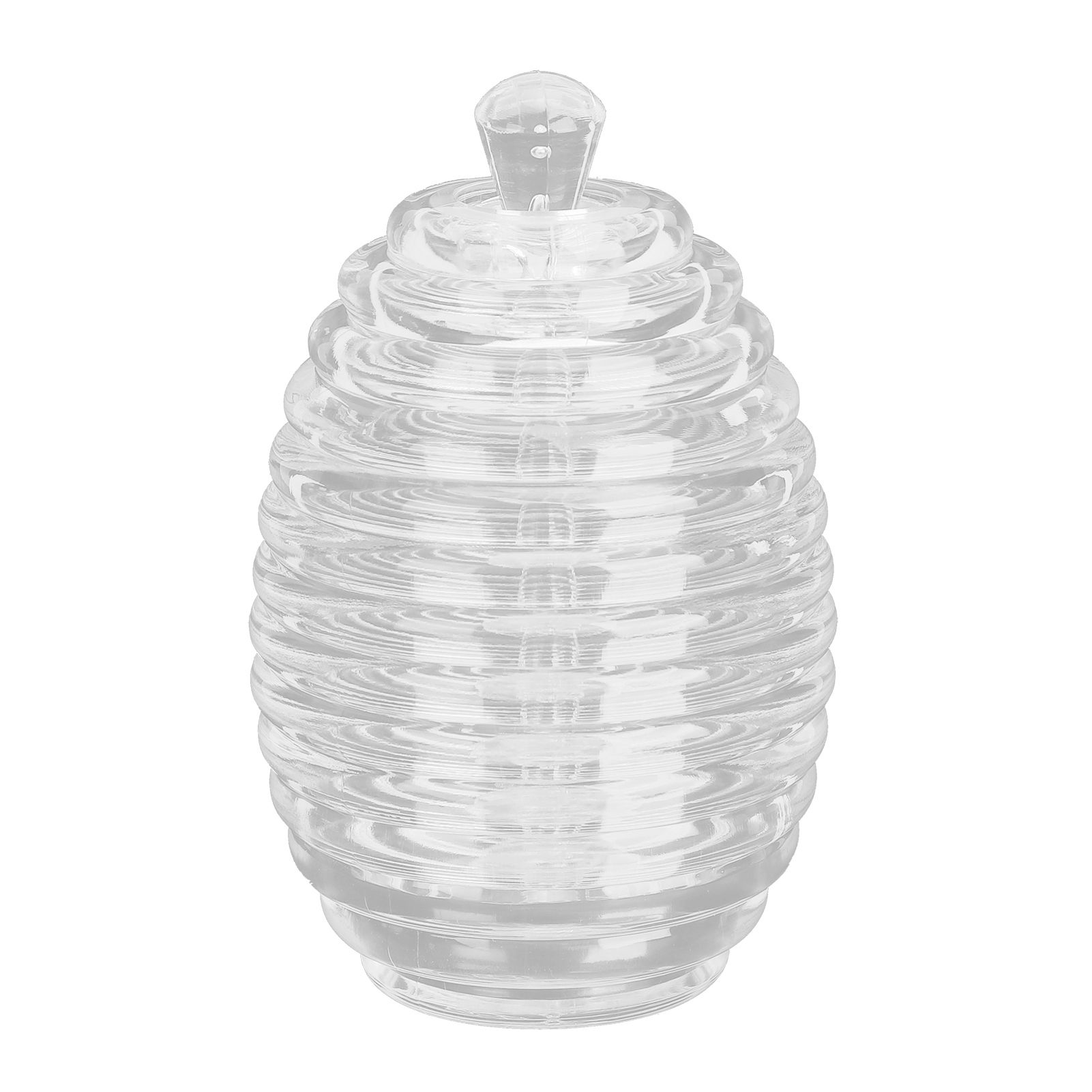 Transparent Honey Dispenser with Lid Spoon Large Capacity Honey Container for Storing Honey - Image 4
