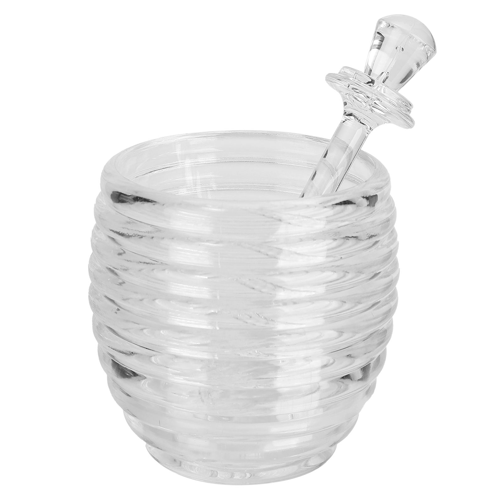 Transparent Honey Dispenser with Lid Spoon Large Capacity Honey Container for Storing Honey - Image 6