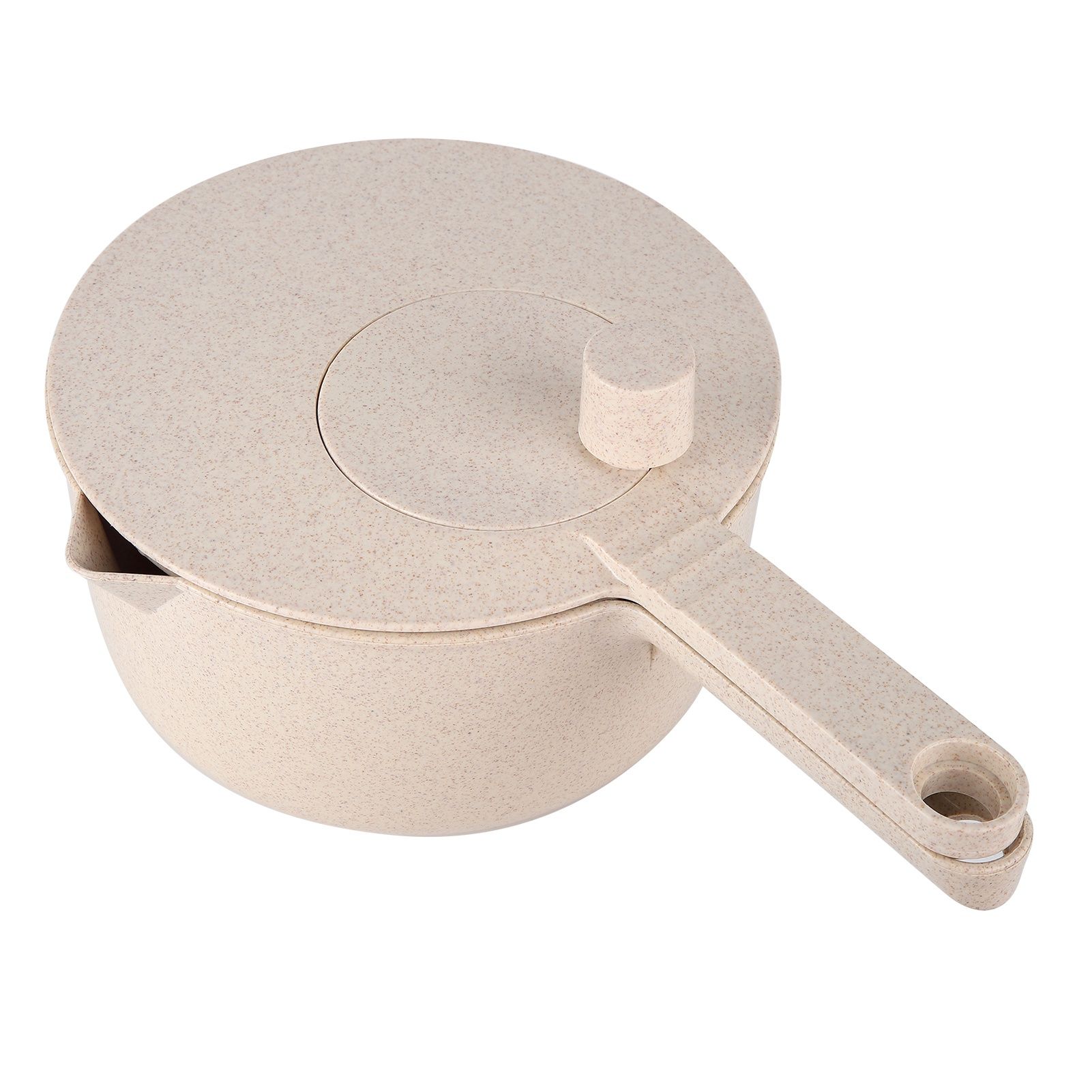 Salad Spinner Fruit Vegetable Dryer Strainer Sifter Manual Vegetables Rice Washing Tool for Kitchen SuppliesBeige - Image 6