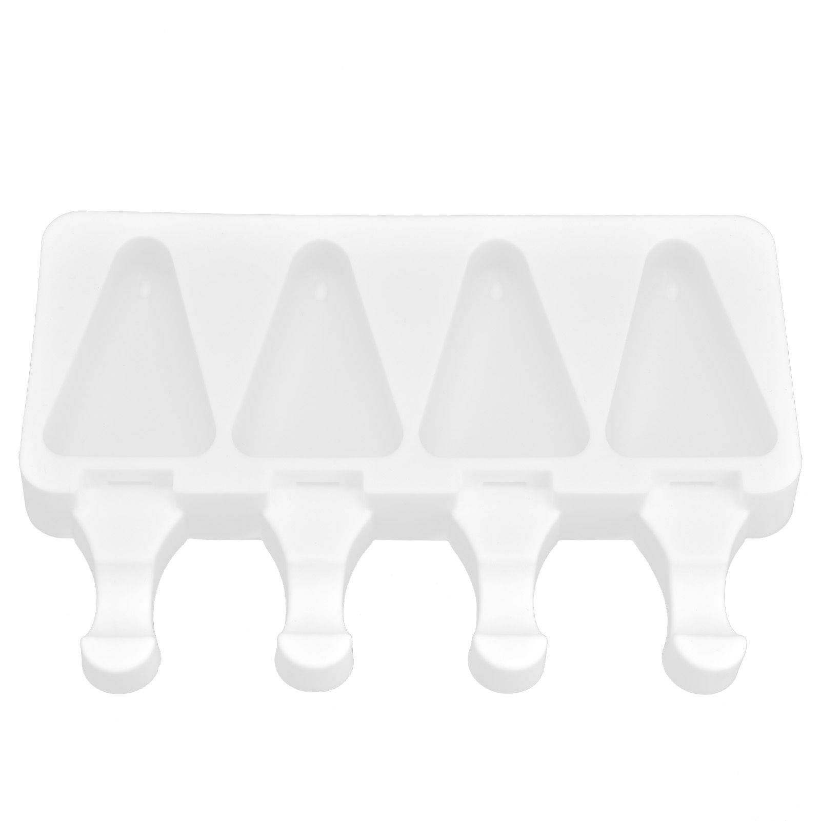 Multi Grid Silicone Ice Bar Mold Heat Resistant Ice Cream Making Mold Kitchen DIY Tool(4Grid Triangular ) - Image 2