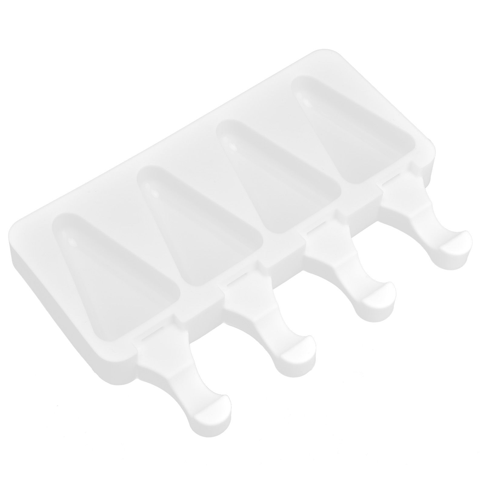 Multi Grid Silicone Ice Bar Mold Heat Resistant Ice Cream Making Mold Kitchen DIY Tool(4Grid Triangular ) - Image 3