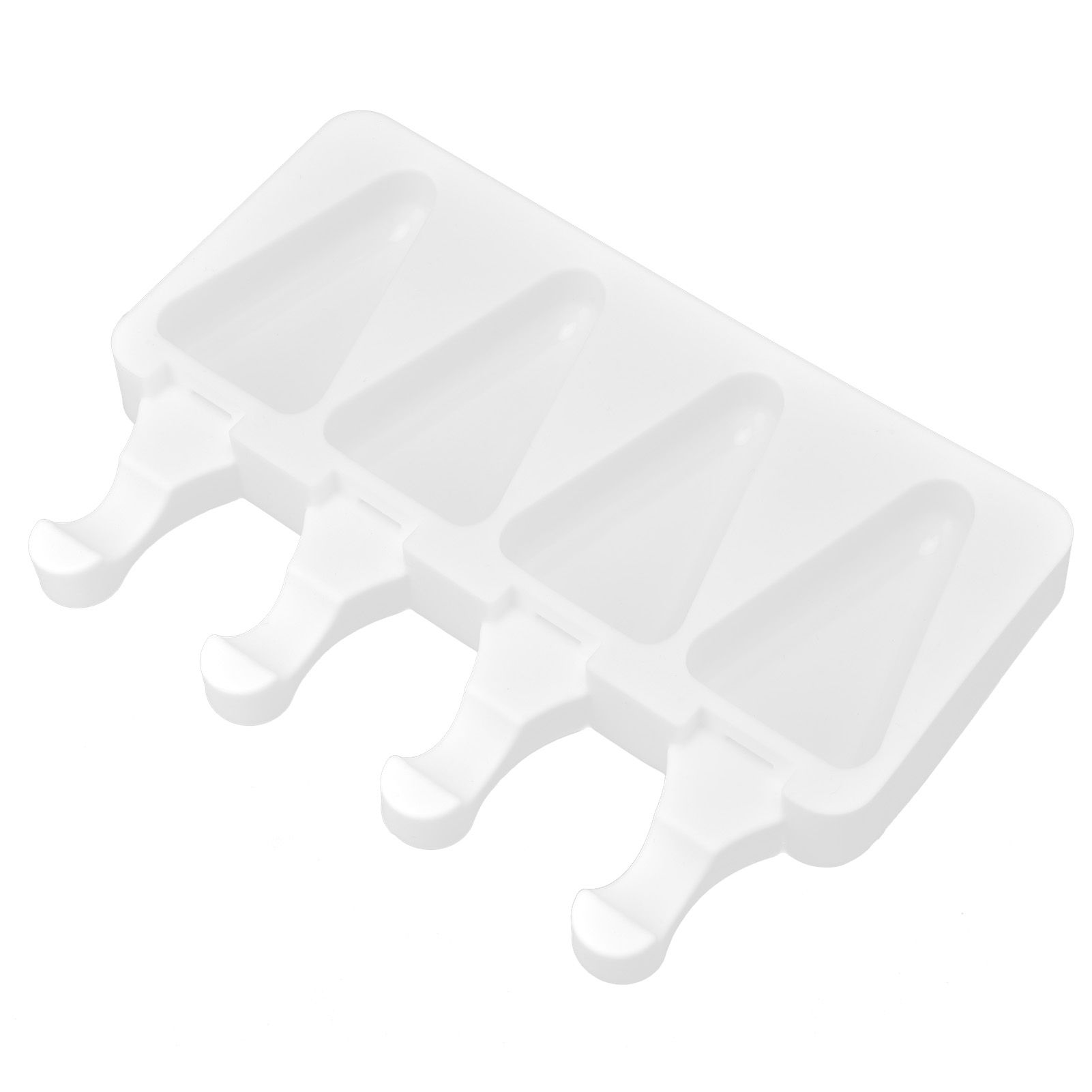 Multi Grid Silicone Ice Bar Mold Heat Resistant Ice Cream Making Mold Kitchen DIY Tool(4Grid Triangular ) - Image 5