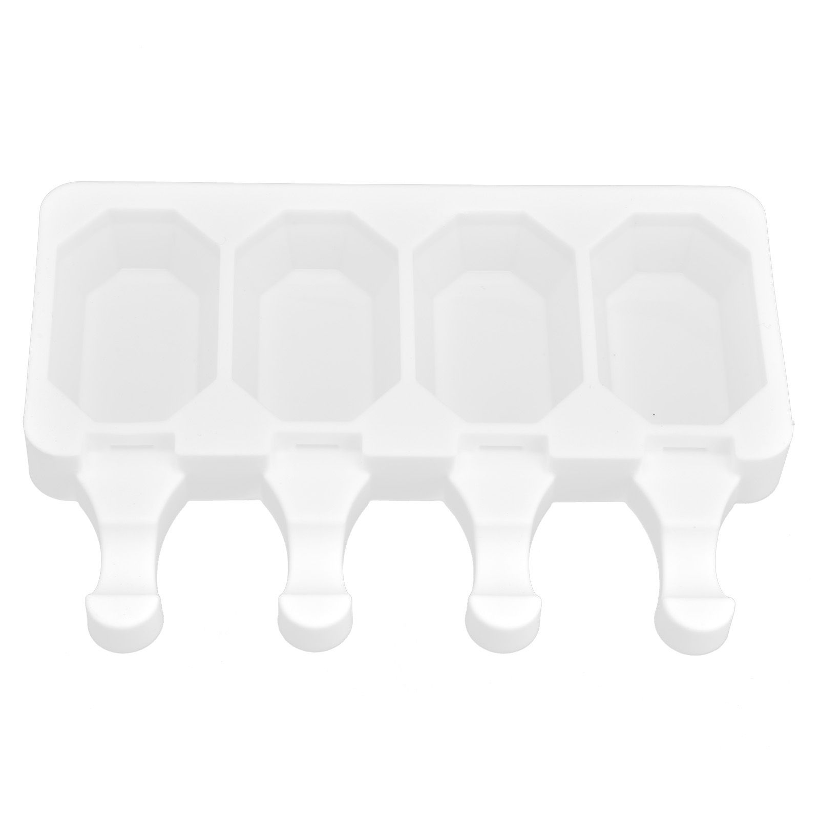 Multi Grid Silicone Ice Bar Mold Heat Resistant Ice Cream Making Mold Kitchen DIY Tool(4Grid Octagonal ) - Image 2
