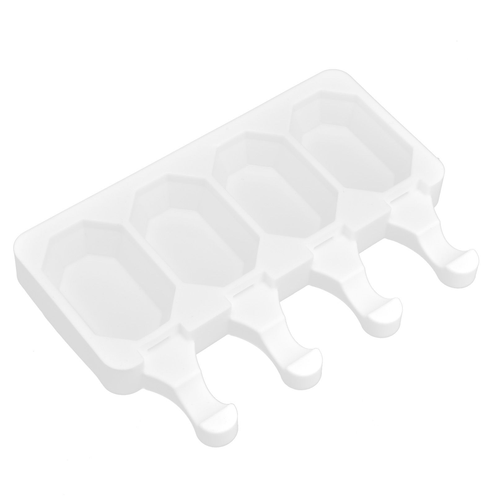 Multi Grid Silicone Ice Bar Mold Heat Resistant Ice Cream Making Mold Kitchen DIY Tool(4Grid Octagonal ) - Image 3