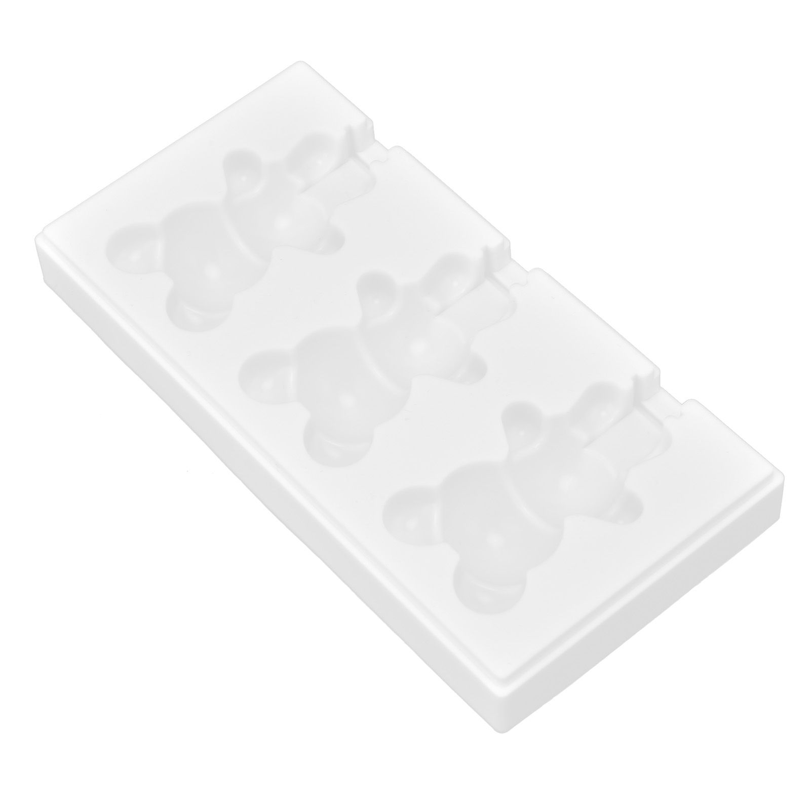 Multi Grid Silicone Ice Bar Mold Heat Resistant Ice Cream Making Mold Kitchen DIY Tool(3Grid Bear Shape ) - Image 6