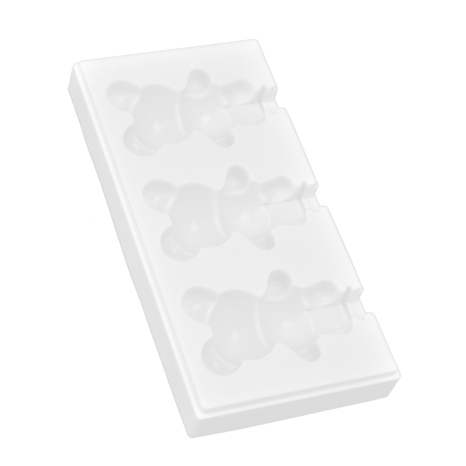 Multi Grid Silicone Ice Bar Mold Heat Resistant Ice Cream Making Mold Kitchen DIY Tool(3Grid Bear Shape ) - Image 7