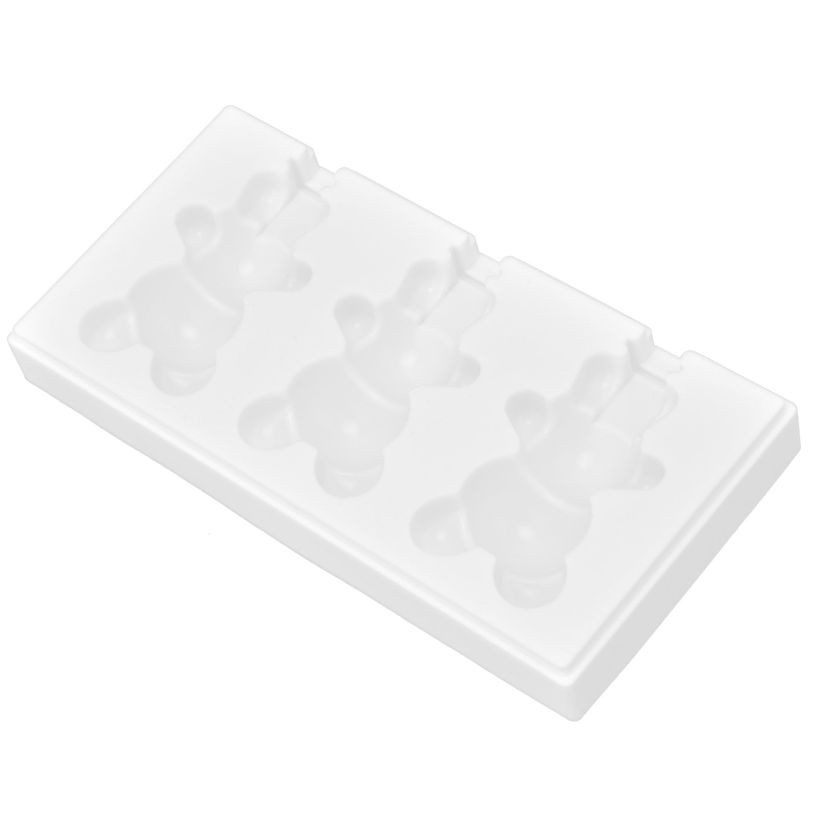 Multi Grid Silicone Ice Bar Mold Heat Resistant Ice Cream Making Mold Kitchen DIY Tool(3Grid Bear Shape ) - Image 8