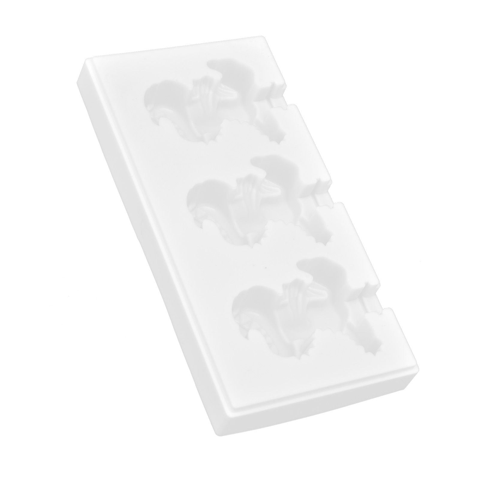 Multi Grid Silicone Ice Bar Mold Heat Resistant Ice Cream Making Mold Kitchen DIY Tool(3Grid Dinosaur Shape ) - Image 7