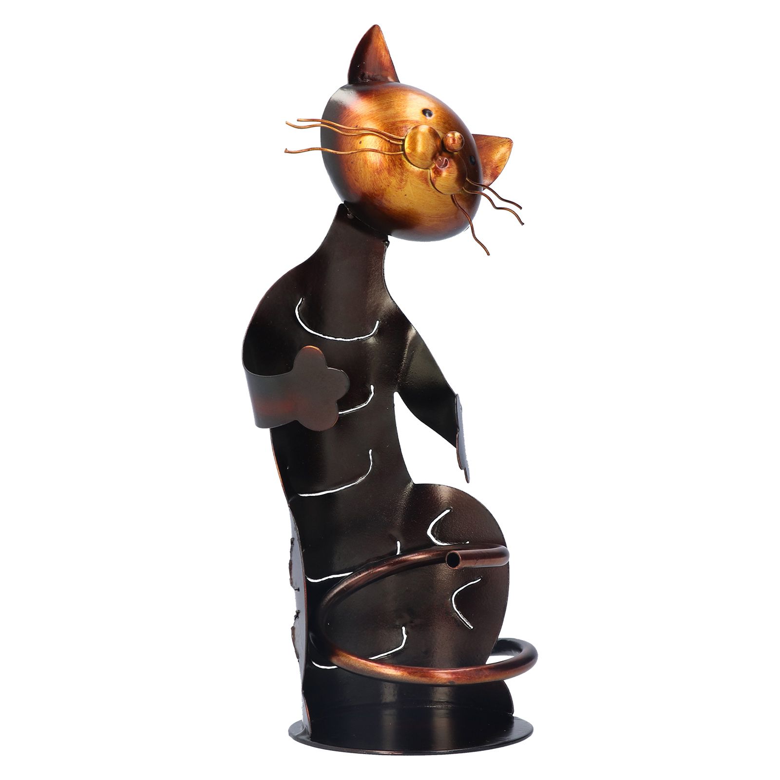 Cat Shaped Wine Rack Metal Sculpture Shelf Practical Sculpture Home Decoration Interior Decoration Crafts - Image 2
