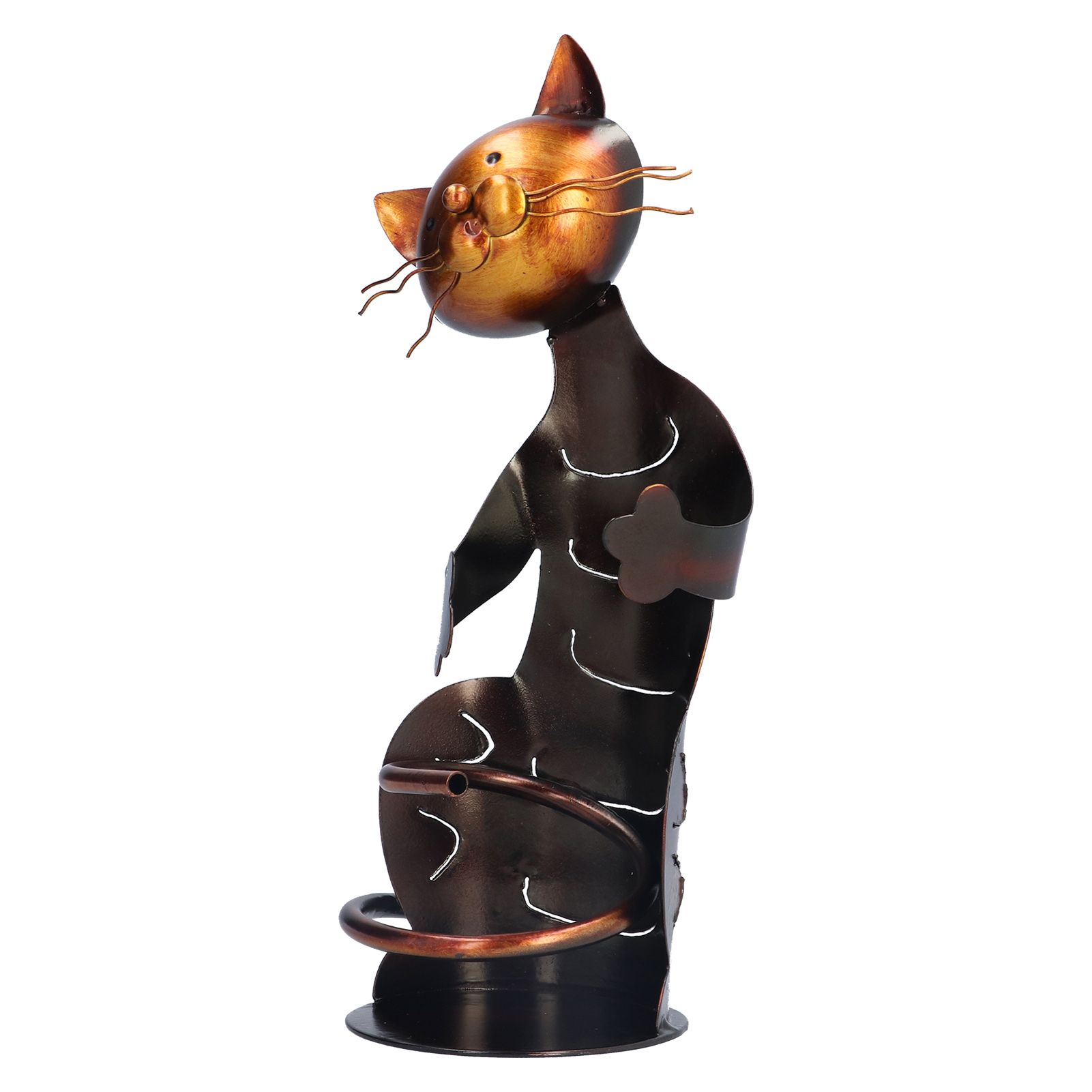 Cat Shaped Wine Rack Metal Sculpture Shelf Practical Sculpture Home Decoration Interior Decoration Crafts - Image 3