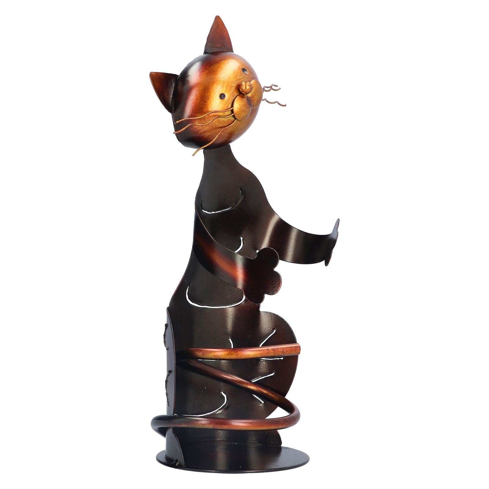 Cat Shaped Wine Rack Metal Sculpture Shelf Practical Sculpture Home Decoration Interior Decoration Crafts - Image 4