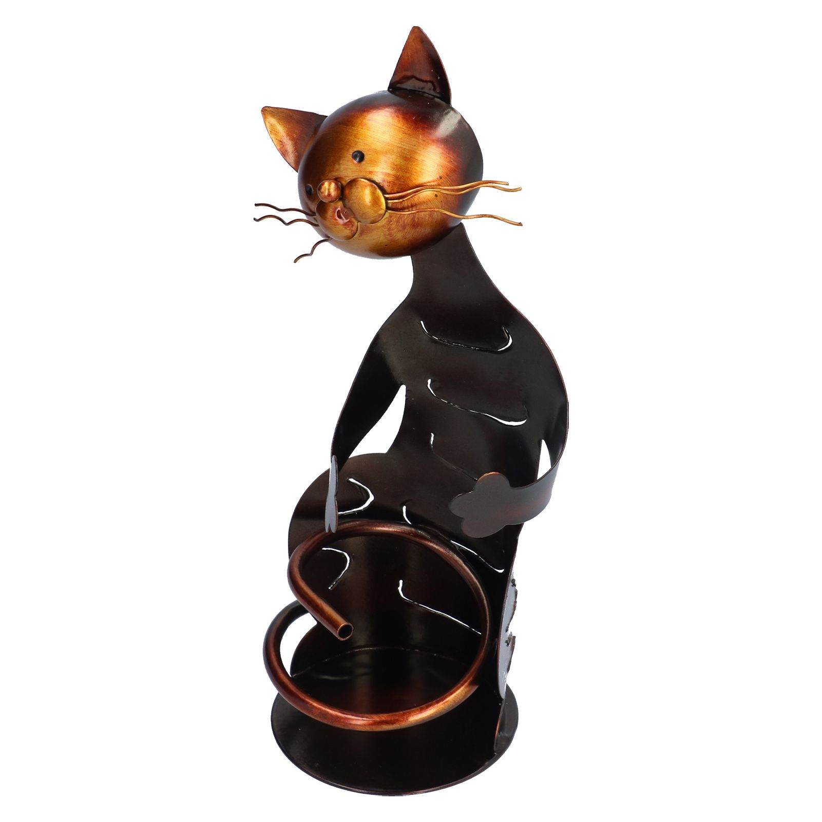 Cat Shaped Wine Rack Metal Sculpture Shelf Practical Sculpture Home Decoration Interior Decoration Crafts - Image 6