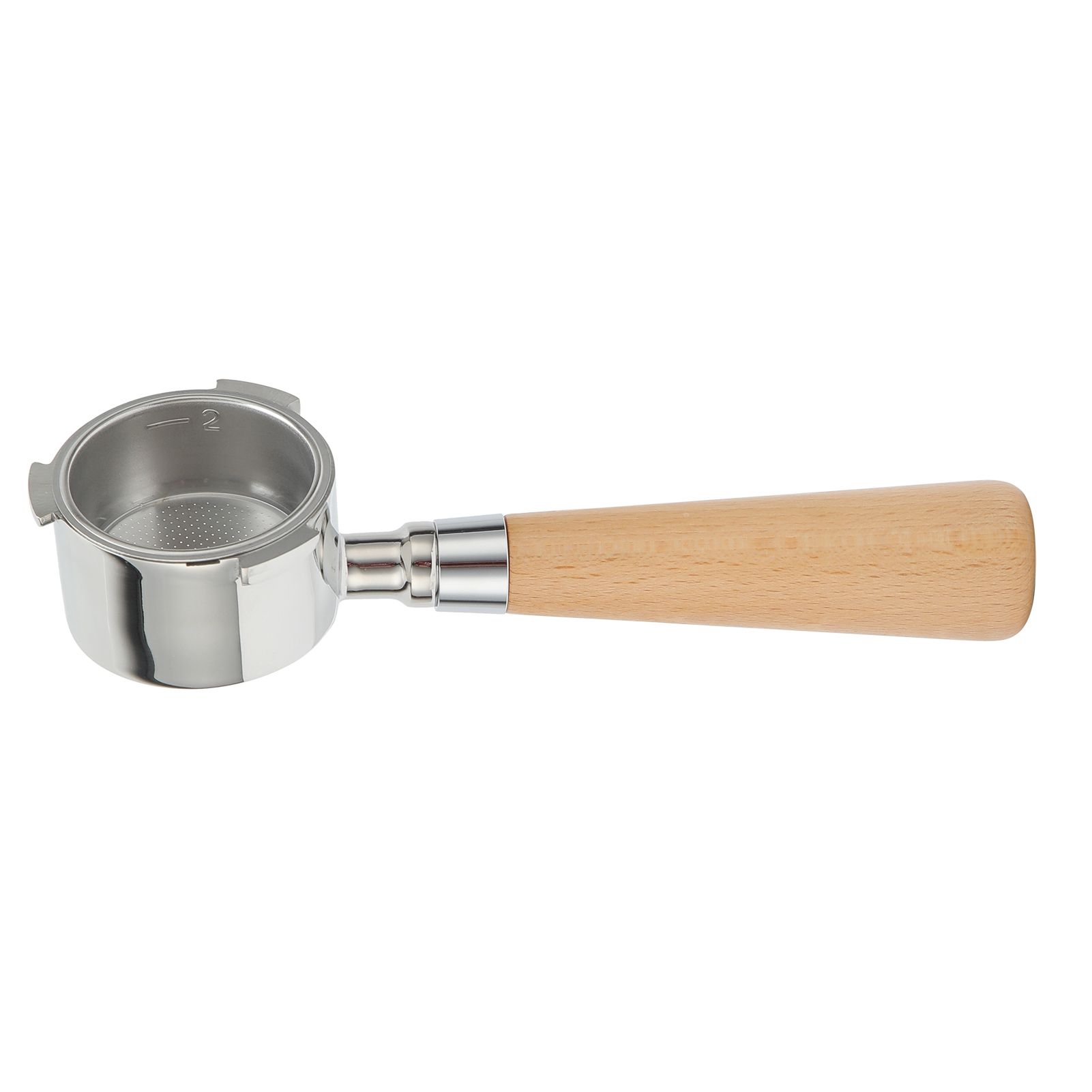 3 Ear Coffee Bottomless Portafilter Coffee Machine Handle Filter Holder for Delonghi Machine CoffeewareBeech Handle 54mm - Image 1
