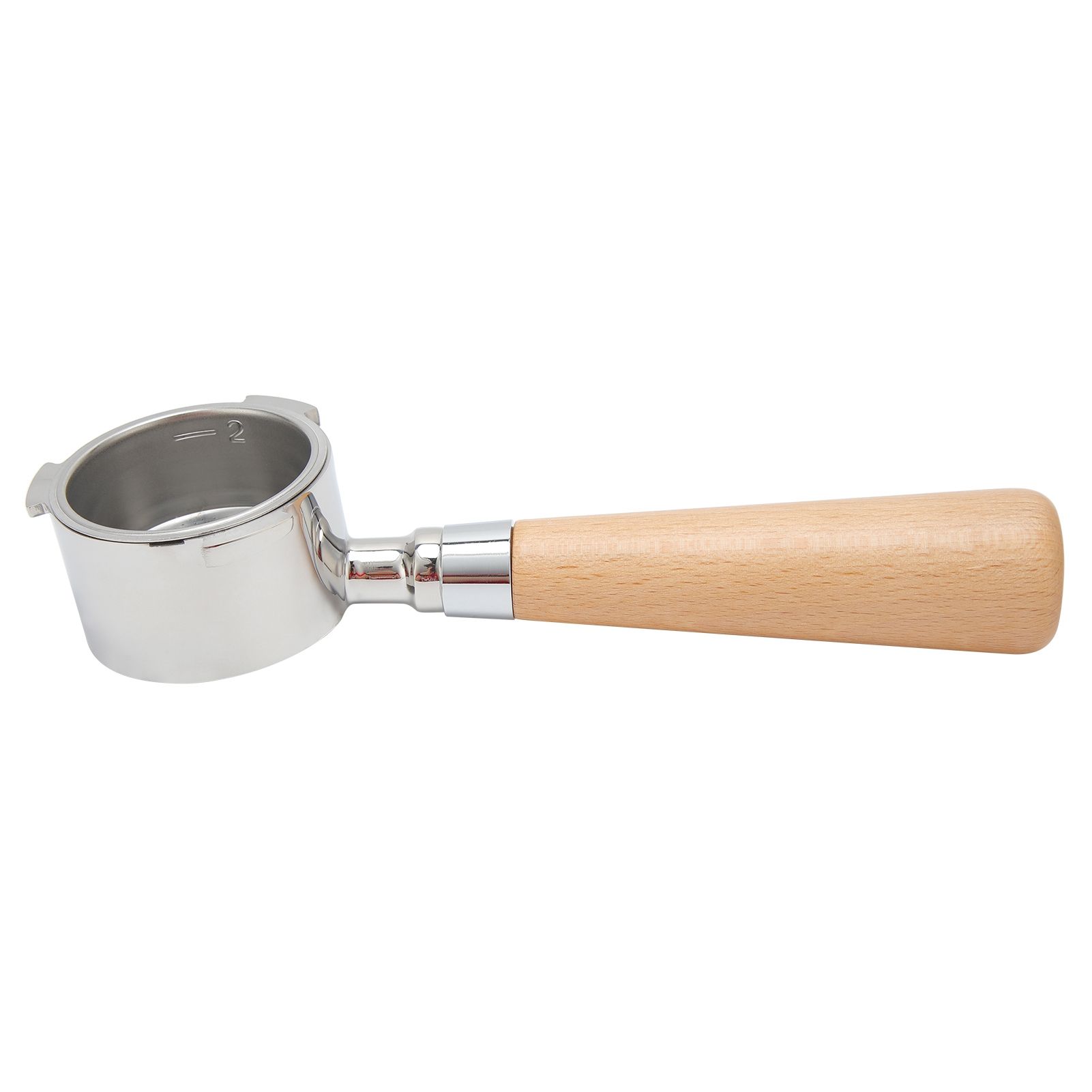 3 Ear Coffee Bottomless Portafilter Coffee Machine Handle Filter Holder for Delonghi Machine CoffeewareBeech Handle 54mm - Image 4