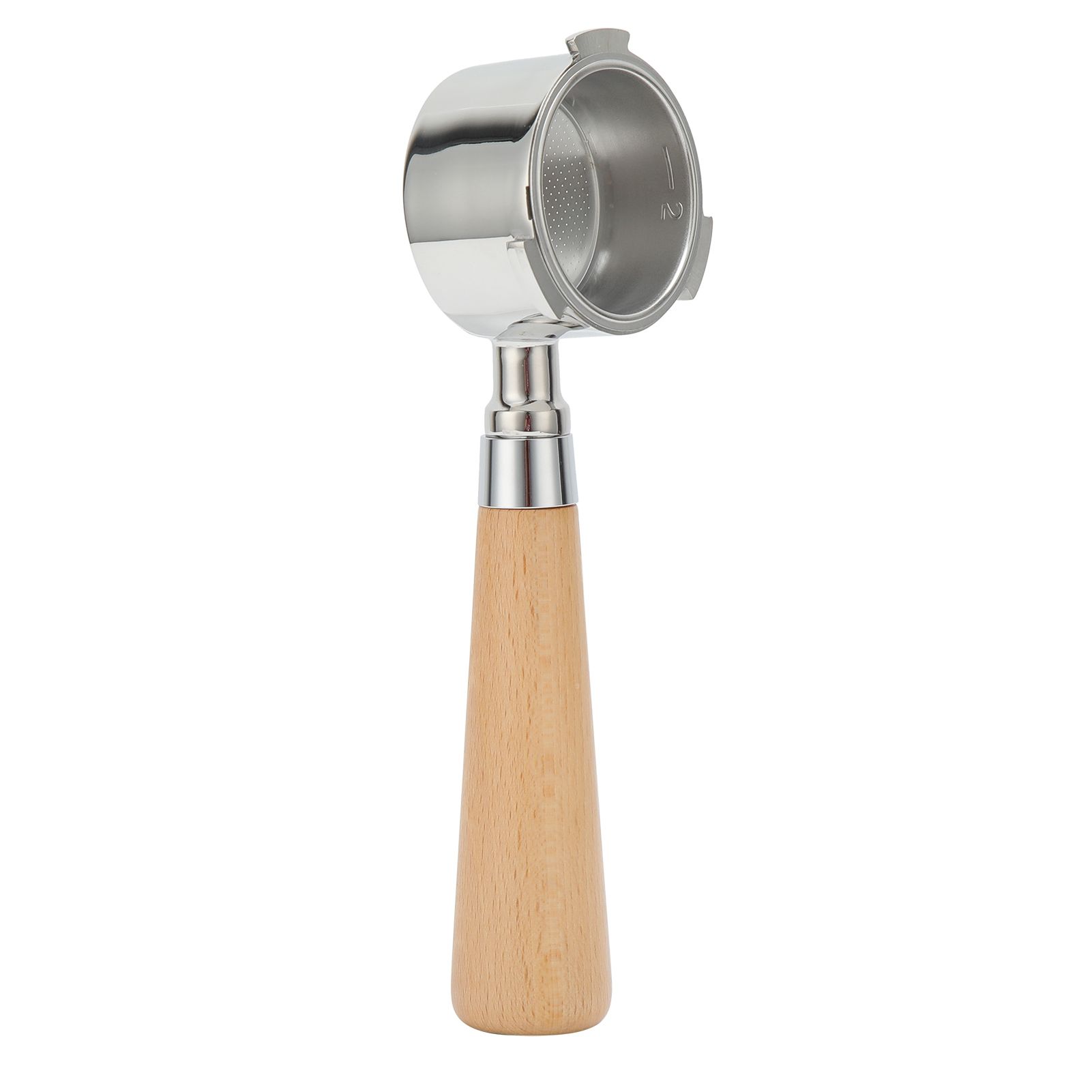 3 Ear Coffee Bottomless Portafilter Coffee Machine Handle Filter Holder for Delonghi Machine CoffeewareBeech Handle 54mm - Image 5