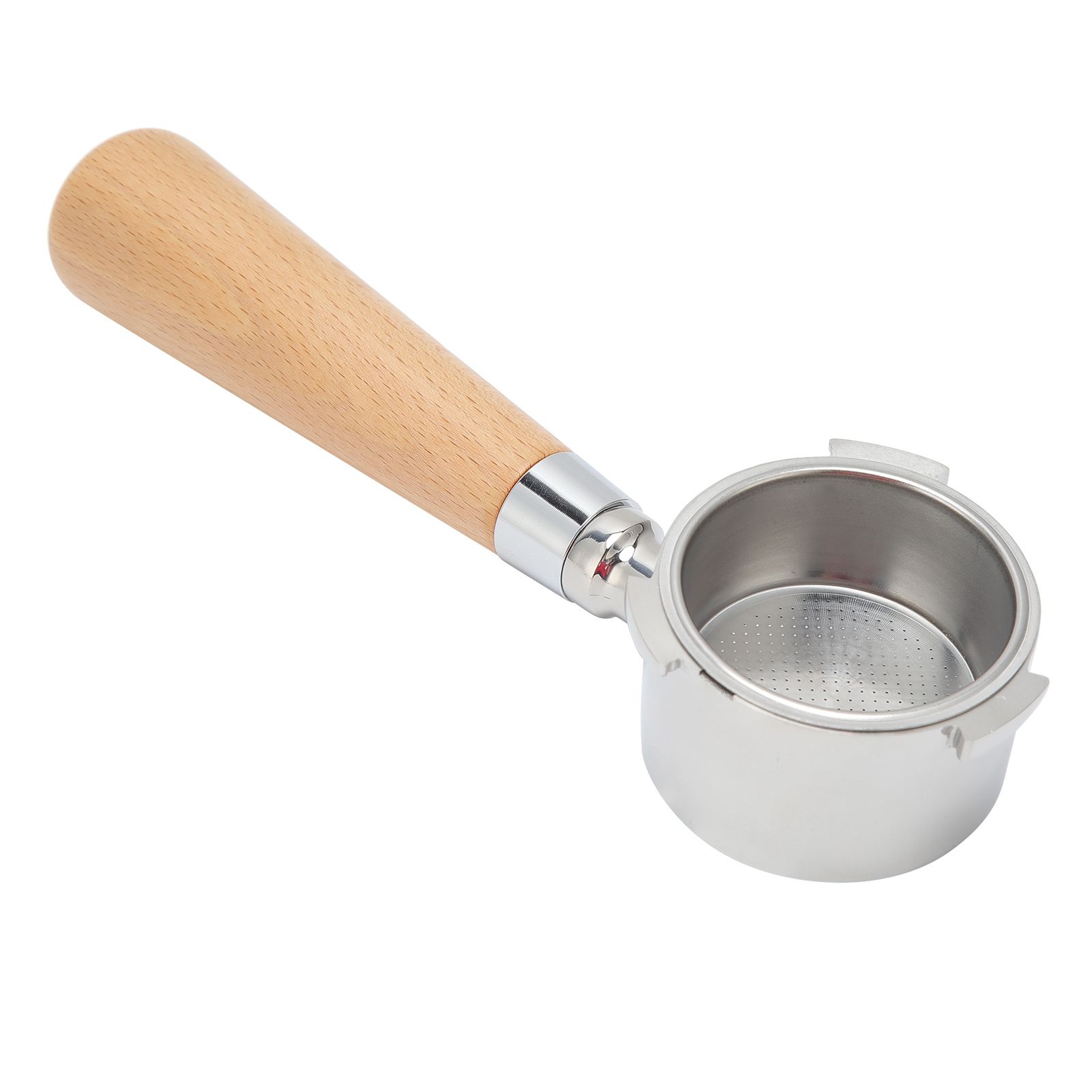 3 Ear Coffee Bottomless Portafilter Coffee Machine Handle Filter Holder for Delonghi Machine CoffeewareBeech Handle 54mm - Image 8