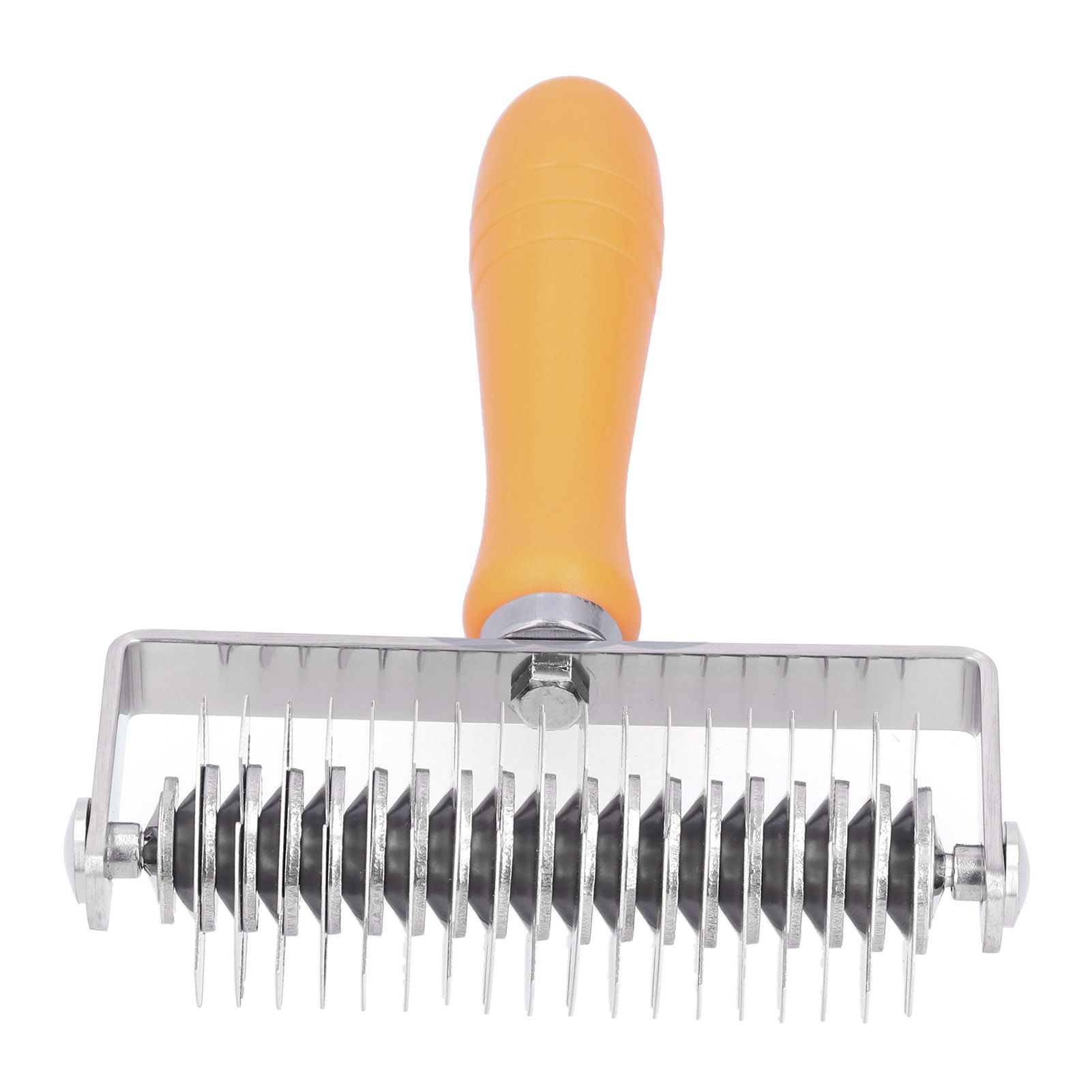 Dough Lattice Roller Stainless Steel Baking Cookies Pie Pizza Roller Cutter with Plastic HandleLattice Roller - Image 2