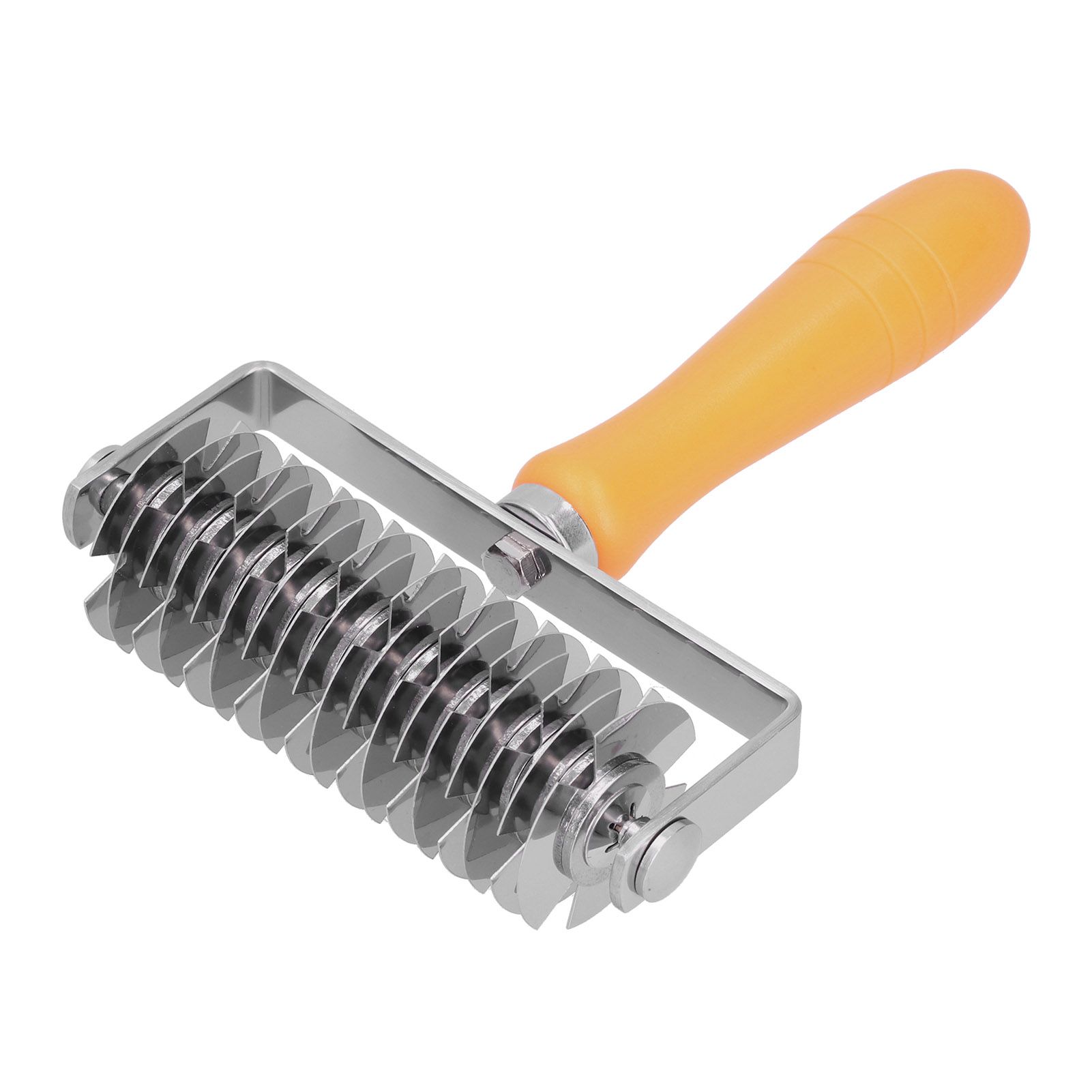 Dough Lattice Roller Stainless Steel Baking Cookies Pie Pizza Roller Cutter with Plastic HandleLattice Roller - Image 3