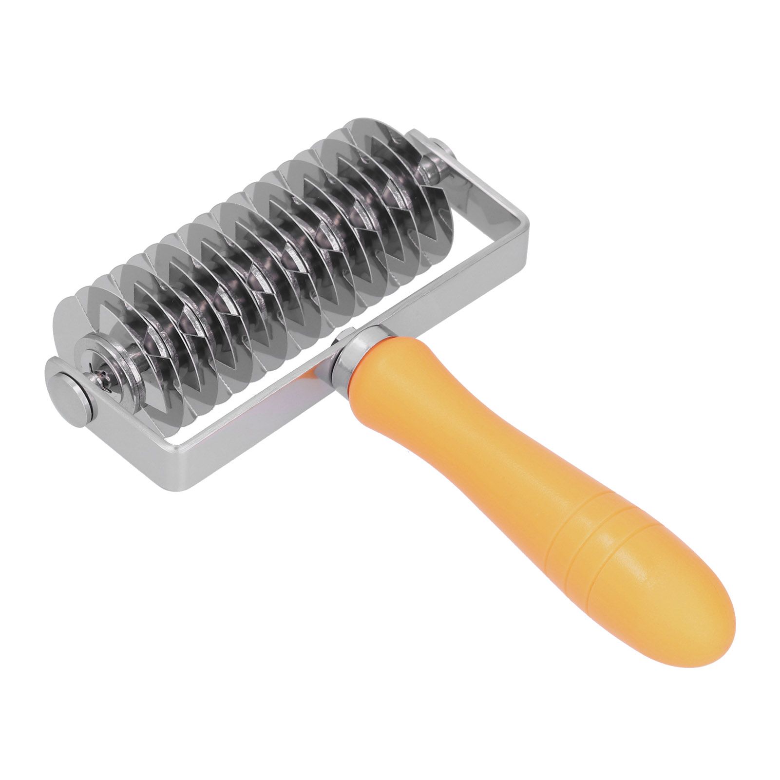 Dough Lattice Roller Stainless Steel Baking Cookies Pie Pizza Roller Cutter with Plastic HandleLattice Roller - Image 5