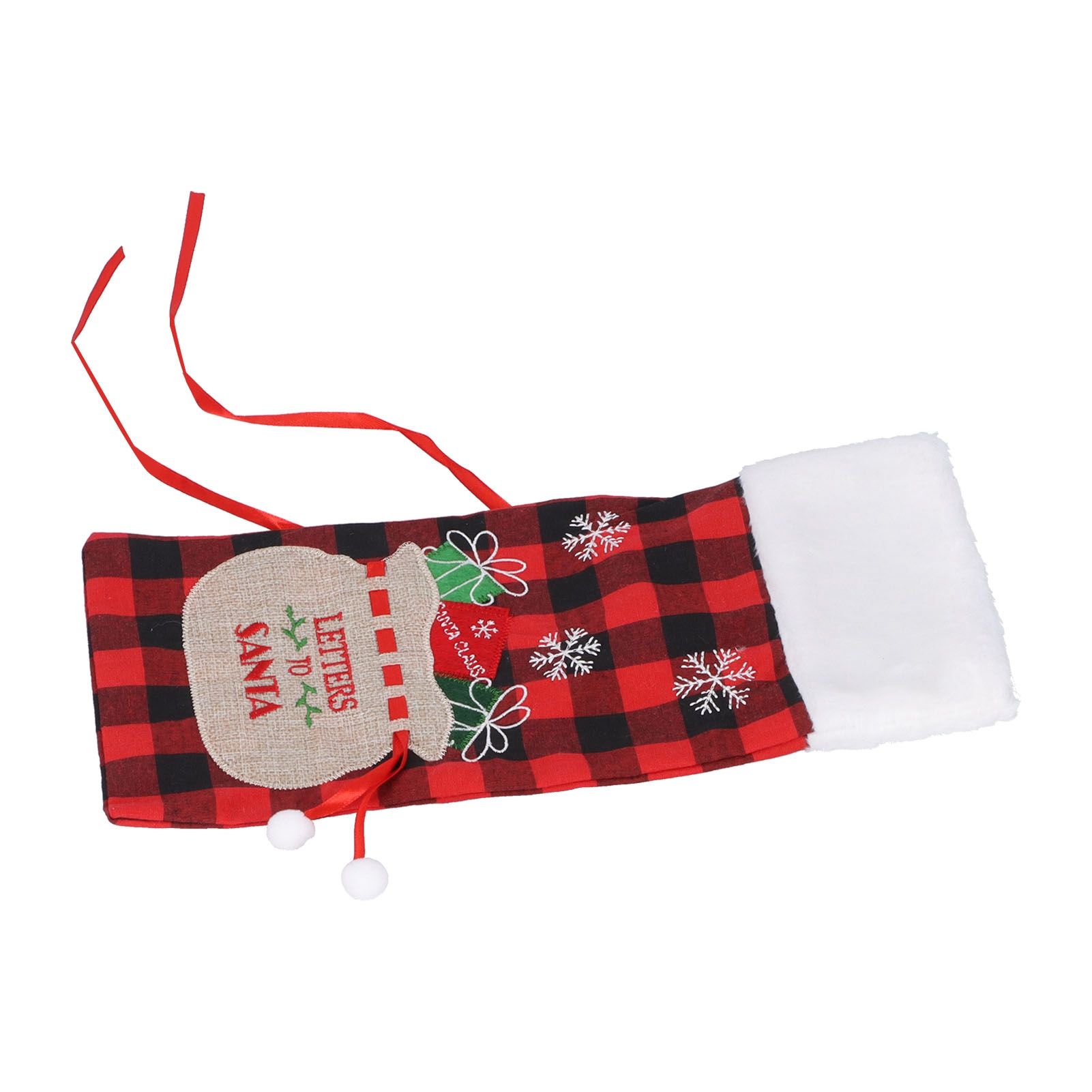 Square Grid Design Wine Bottle Cover Wine Bottle Sweater Bag for Home Christmas Party Home BarRed Black Grid - Image 5