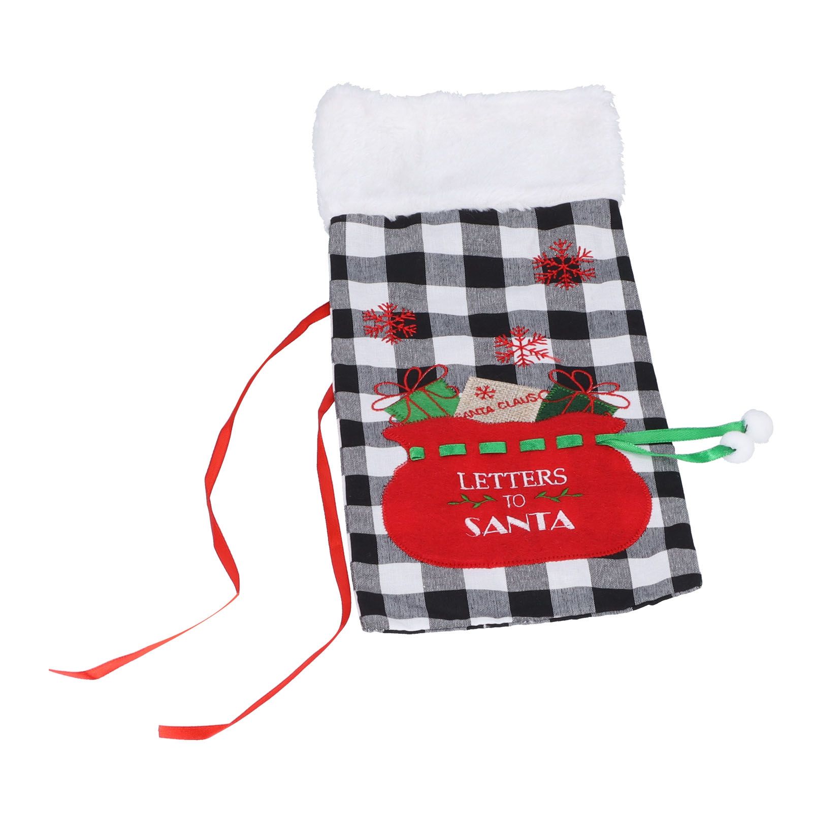 Square Grid Design Wine Bottle Cover Wine Bottle Sweater Bag for Home Christmas Party Home BarBlack White Grid - Image 3