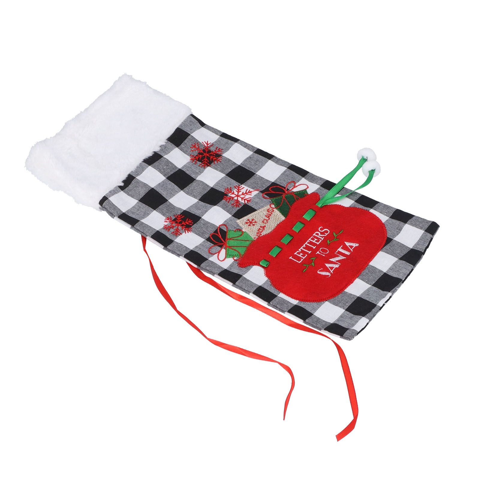 Square Grid Design Wine Bottle Cover Wine Bottle Sweater Bag for Home Christmas Party Home BarBlack White Grid - Image 4