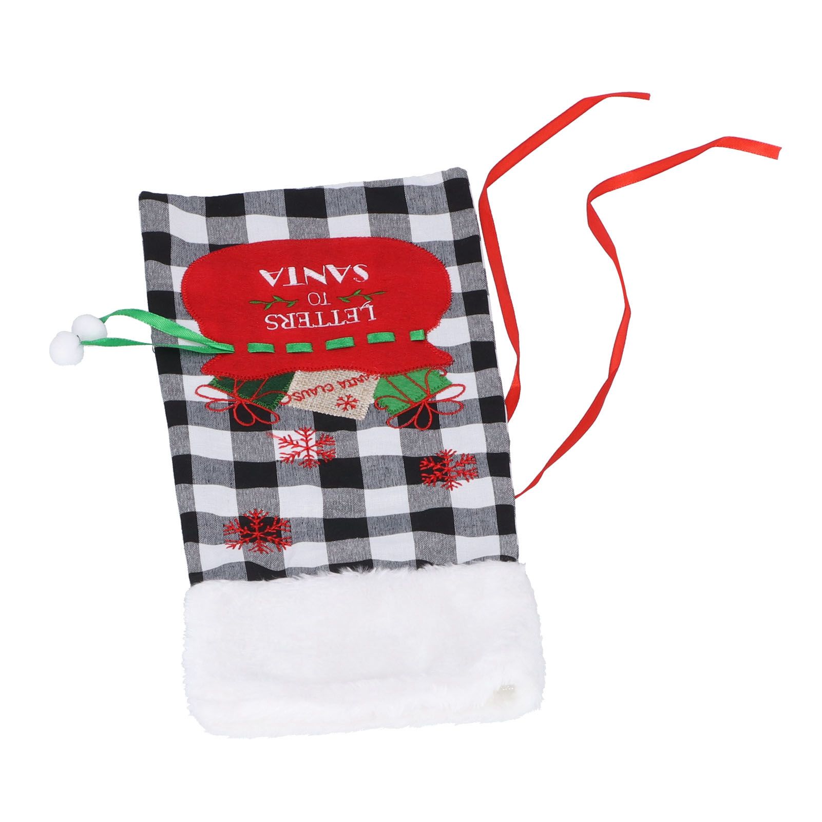 Square Grid Design Wine Bottle Cover Wine Bottle Sweater Bag for Home Christmas Party Home BarBlack White Grid - Image 7