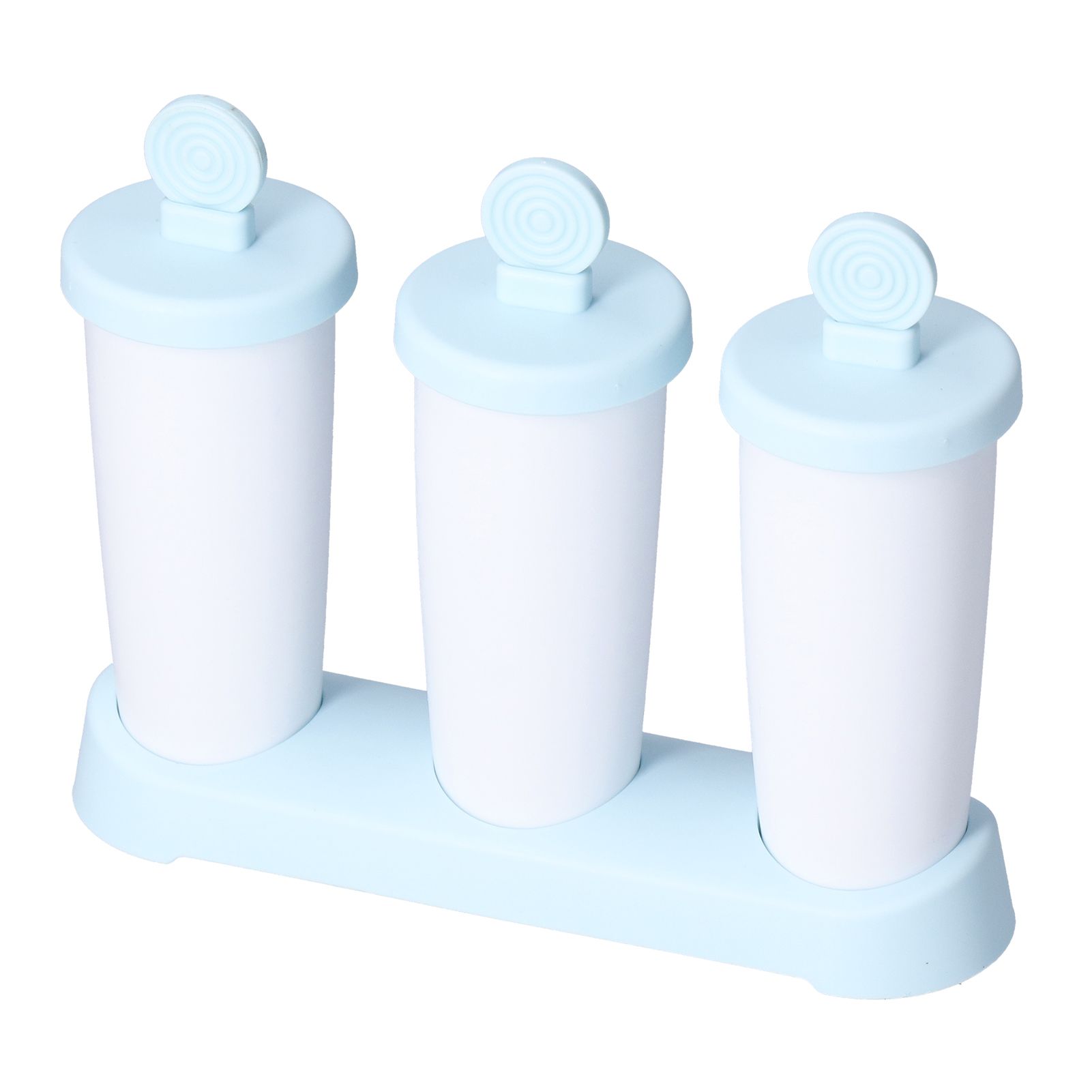 2Pcs 3 Grids Ice Cream Mold DIY Dessert Ice Cube Maker Mold for Summer Kitchen Home - Image 2