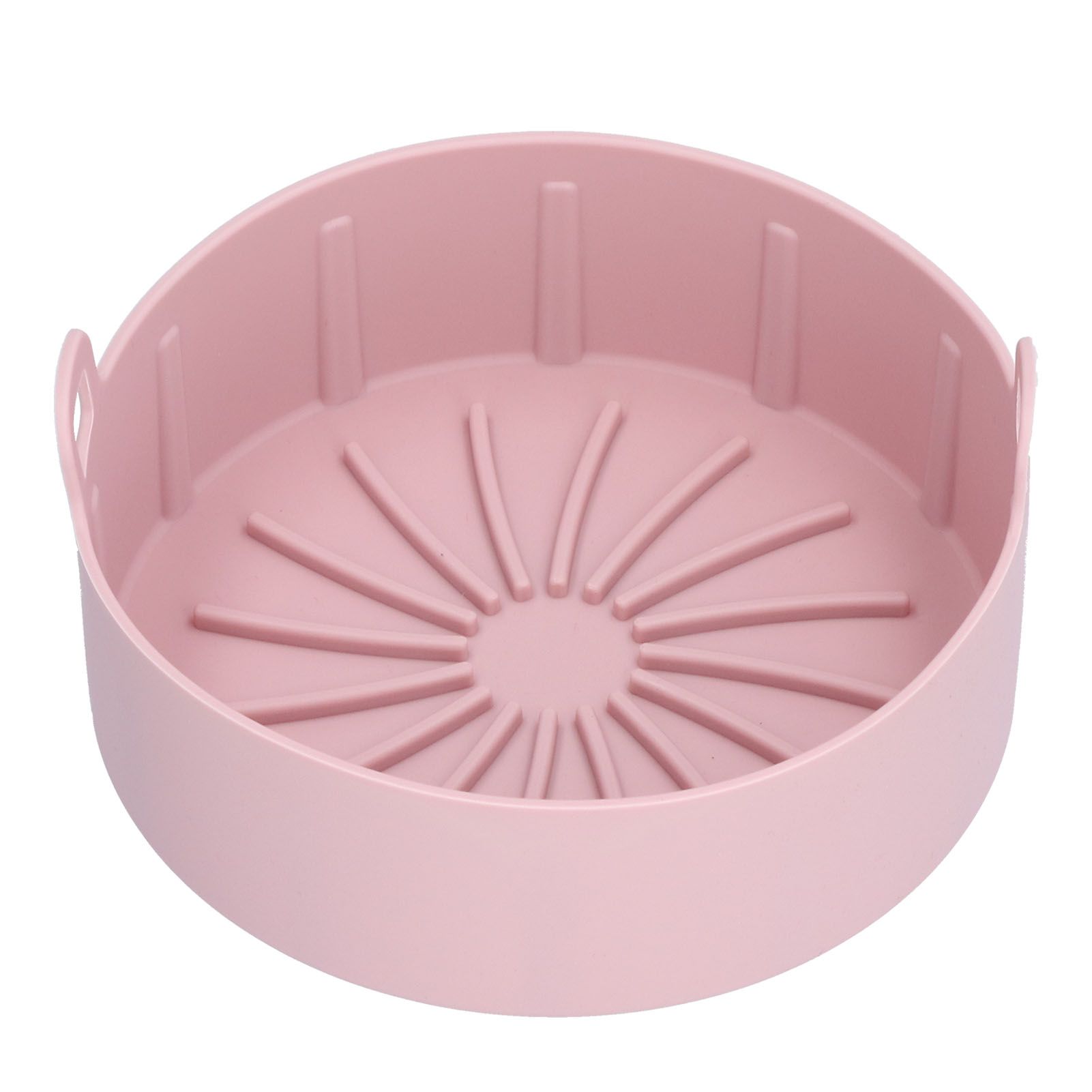 Reusable Silicone Pot Replacement Kitchen Electric Fryer Basket Tray Baking Accessory 20℃220℃(16cm Pink ) - Image 2