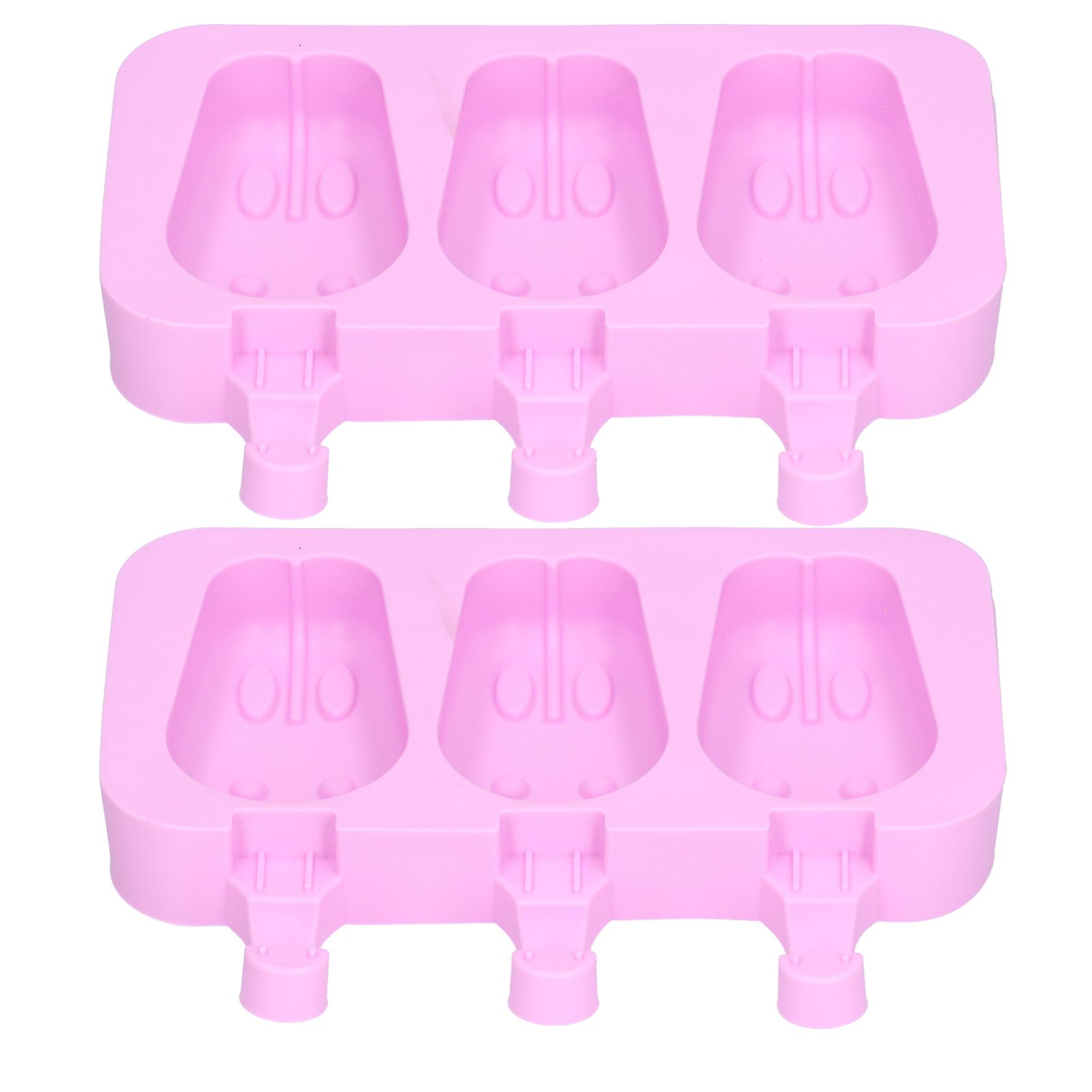 2Pcs 3 Grid Silicone Ice Cream Mold with Lid Rabbit Shaped Mold for Summer Home Kitchen - Image 7
