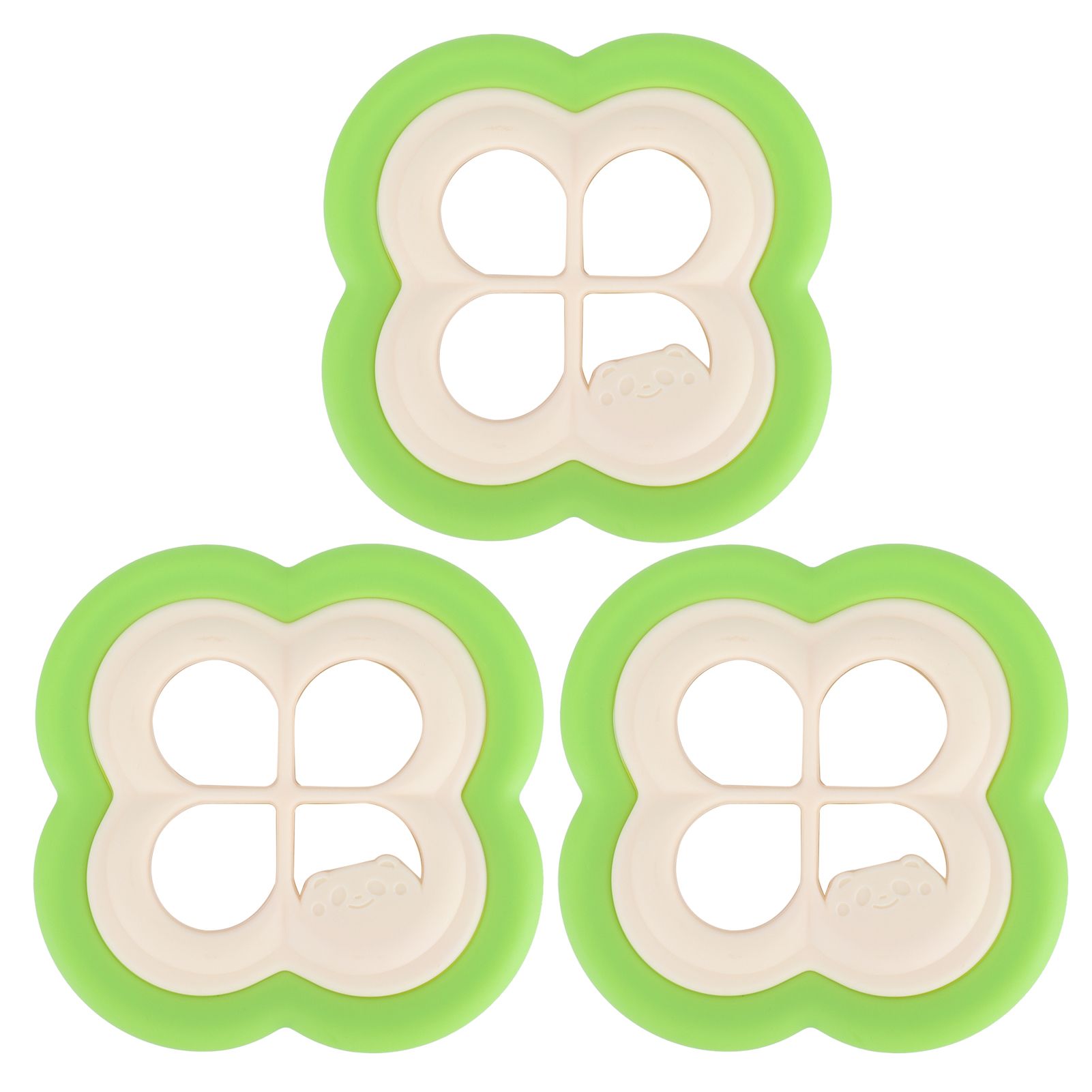 3Set Sandwich Cutter 4 Leaf Shaped Bread Mold Sushi Making Tool for Home Kitchen - Image 1