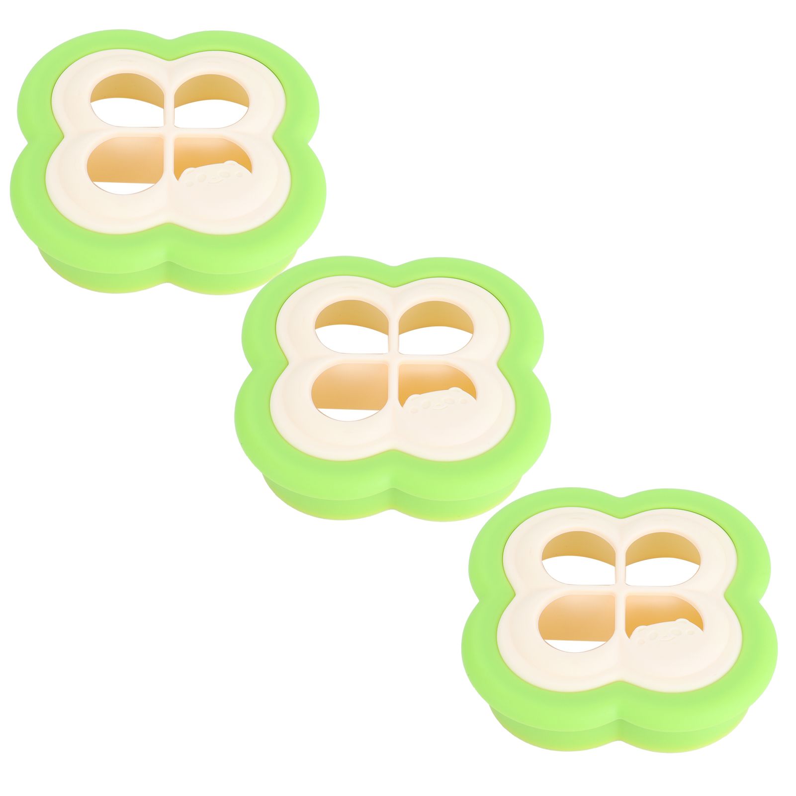 3Set Sandwich Cutter 4 Leaf Shaped Bread Mold Sushi Making Tool for Home Kitchen - Image 2