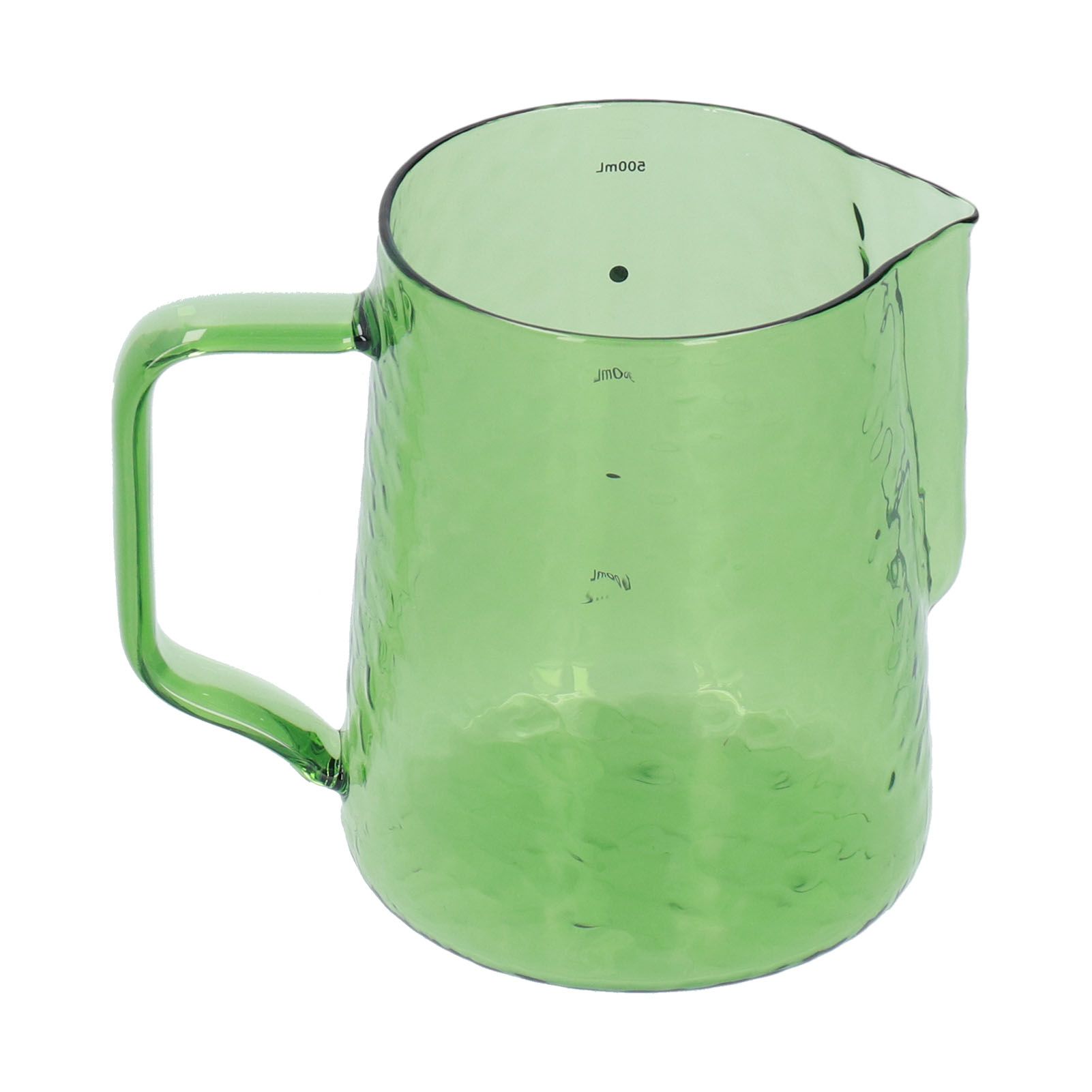 500ml Milk Frothing Pitcher Multipurpose Borosilicate Glass Milk Jug for Coffee Milk BeverageGreen - Image 1