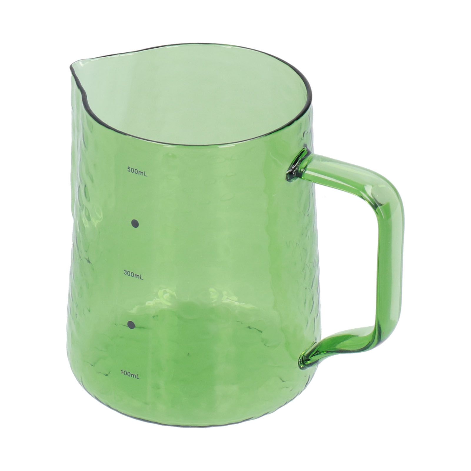 500ml Milk Frothing Pitcher Multipurpose Borosilicate Glass Milk Jug for Coffee Milk BeverageGreen - Image 2