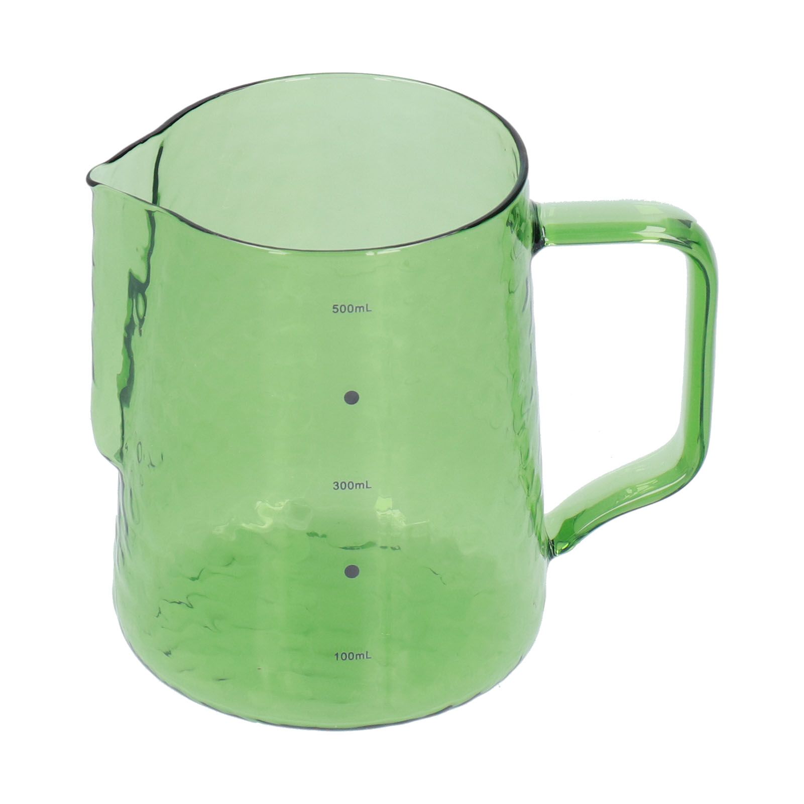 500ml Milk Frothing Pitcher Multipurpose Borosilicate Glass Milk Jug for Coffee Milk BeverageGreen - Image 3