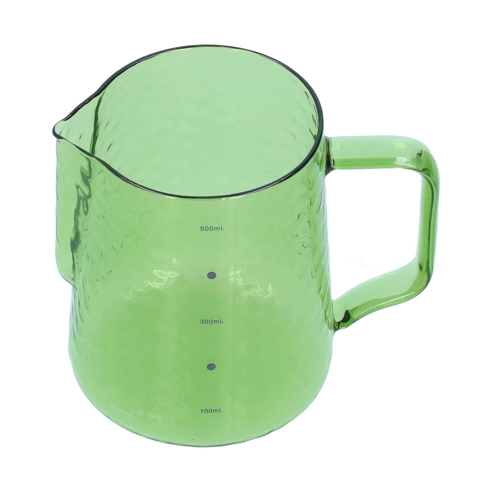 500ml Milk Frothing Pitcher Multipurpose Borosilicate Glass Milk Jug for Coffee Milk BeverageGreen - Image 8