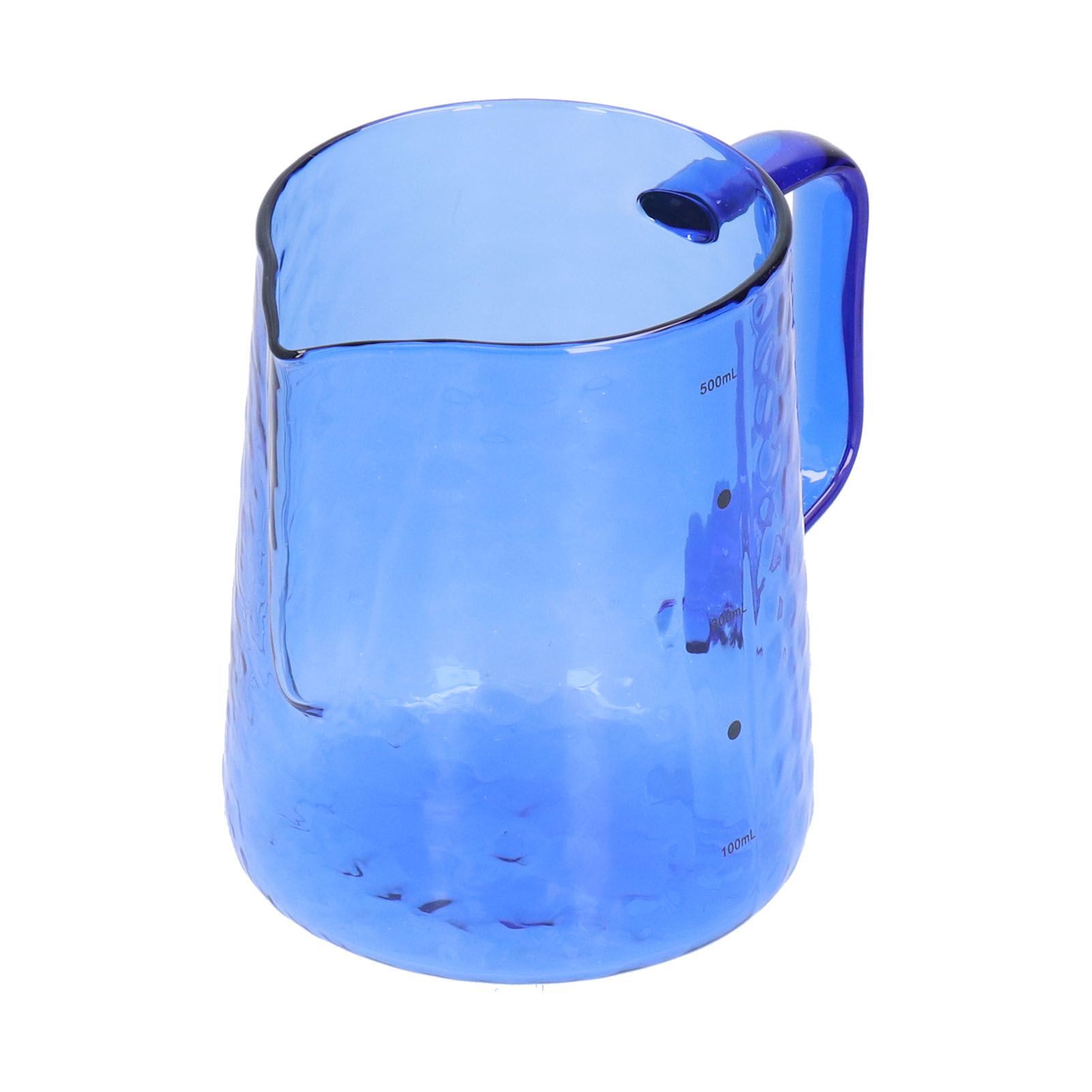 500ml Milk Frothing Pitcher Multipurpose Borosilicate Glass Milk Jug for Coffee Milk BeverageBlue - Image 6