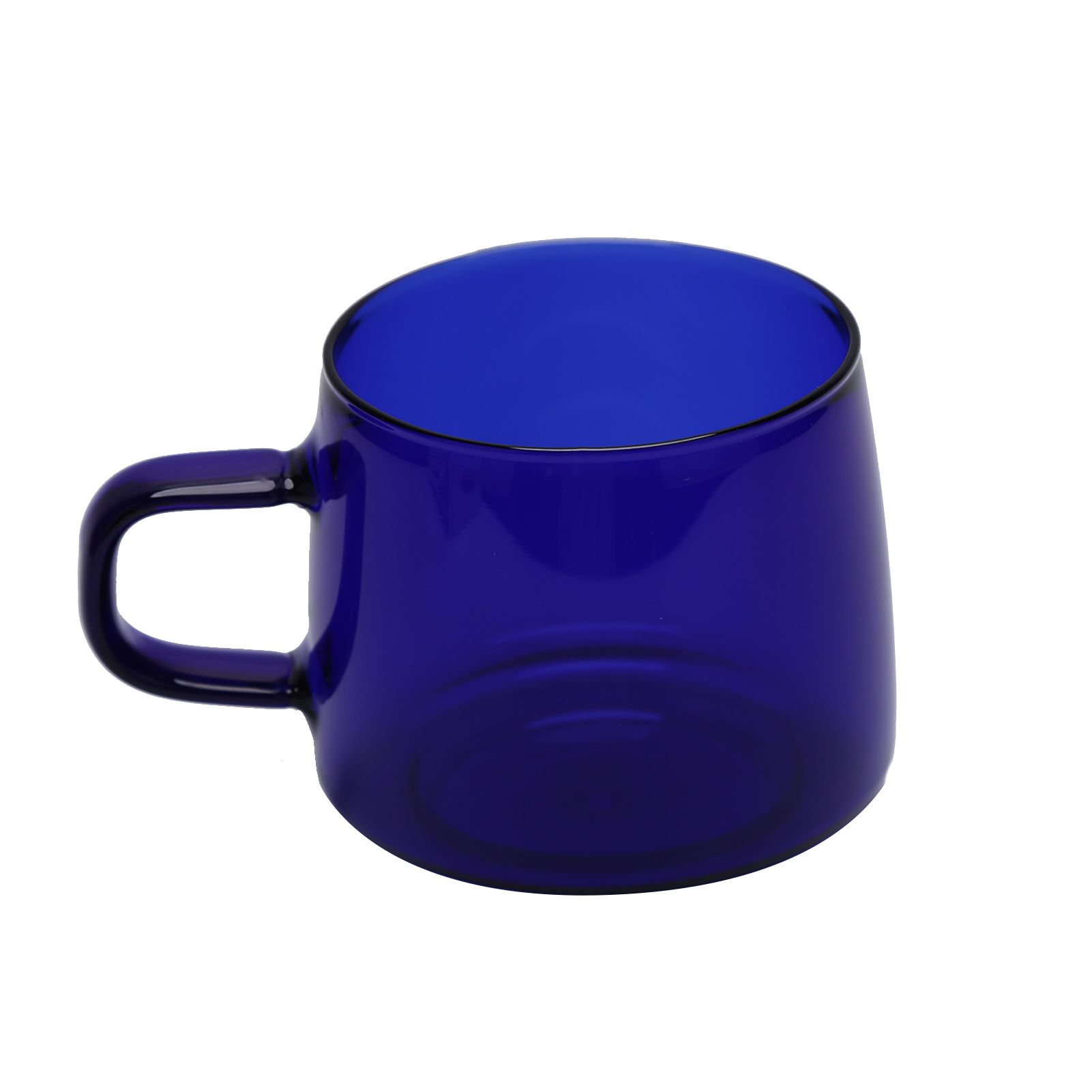 350ml Glass Coffee Cup Crystal Coffee Mug with Handle High Temperature Resistance for Home and CafeBlue - Image 6