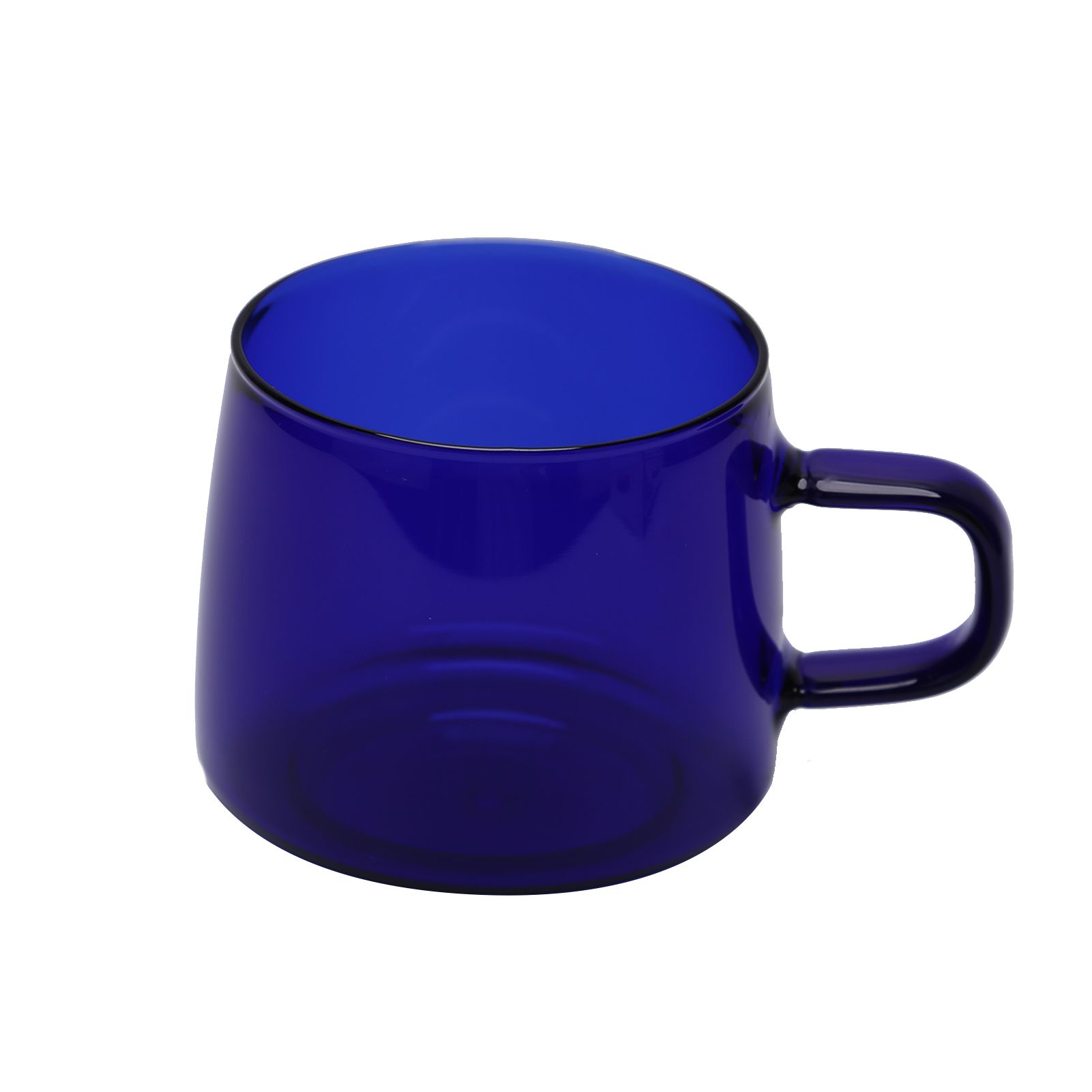 350ml Glass Coffee Cup Crystal Coffee Mug with Handle High Temperature Resistance for Home and CafeBlue - Image 7