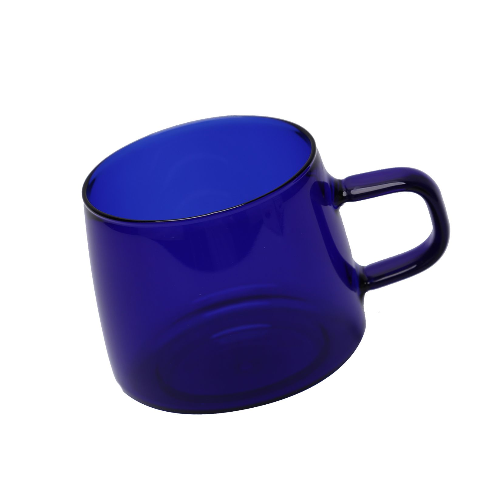 350ml Glass Coffee Cup Crystal Coffee Mug with Handle High Temperature Resistance for Home and CafeBlue - Image 8