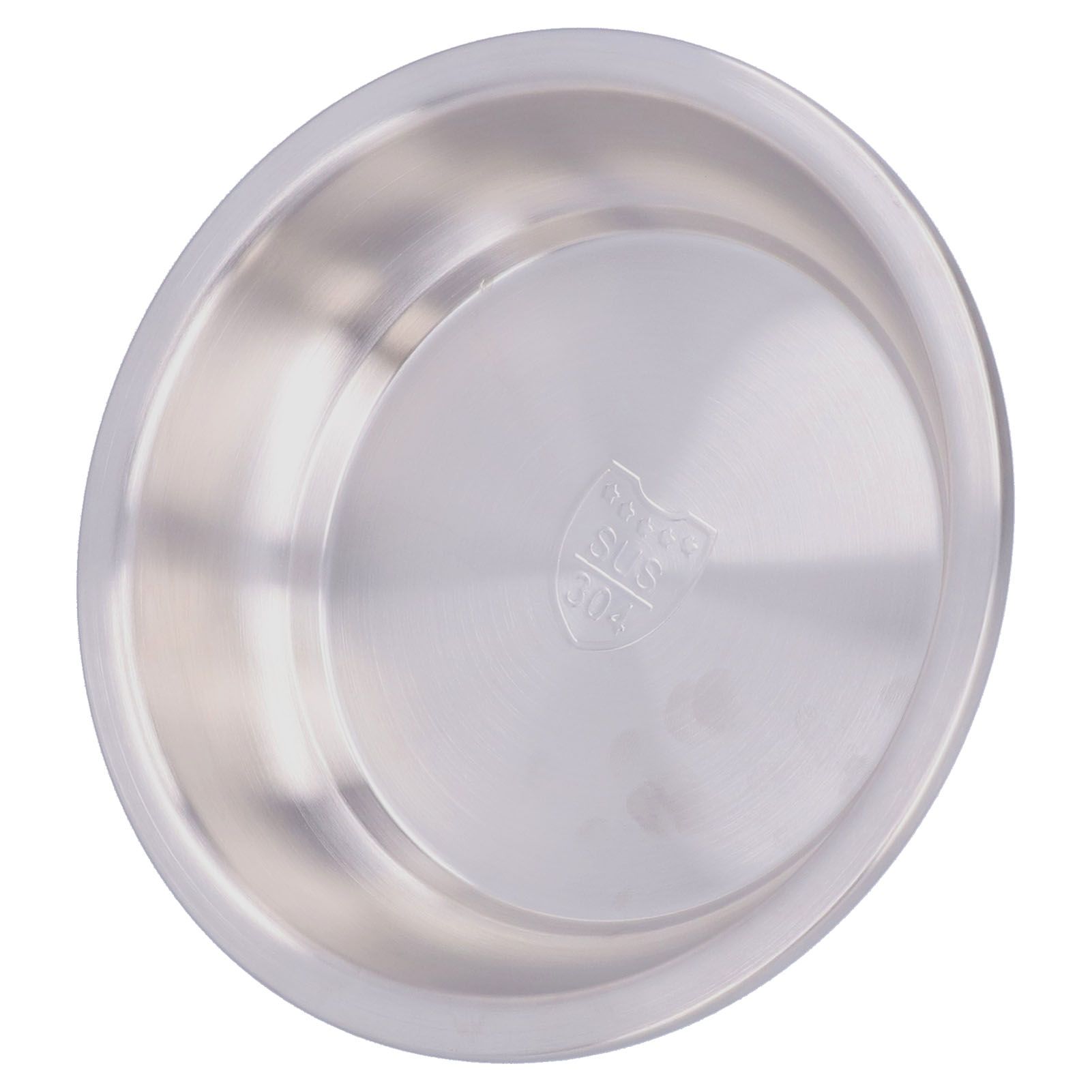 Stainless Steel Plate 304 Food Grade Material Stainless Steel Rounded Deepen Dish for Eating22cm/8.7in - Image 4