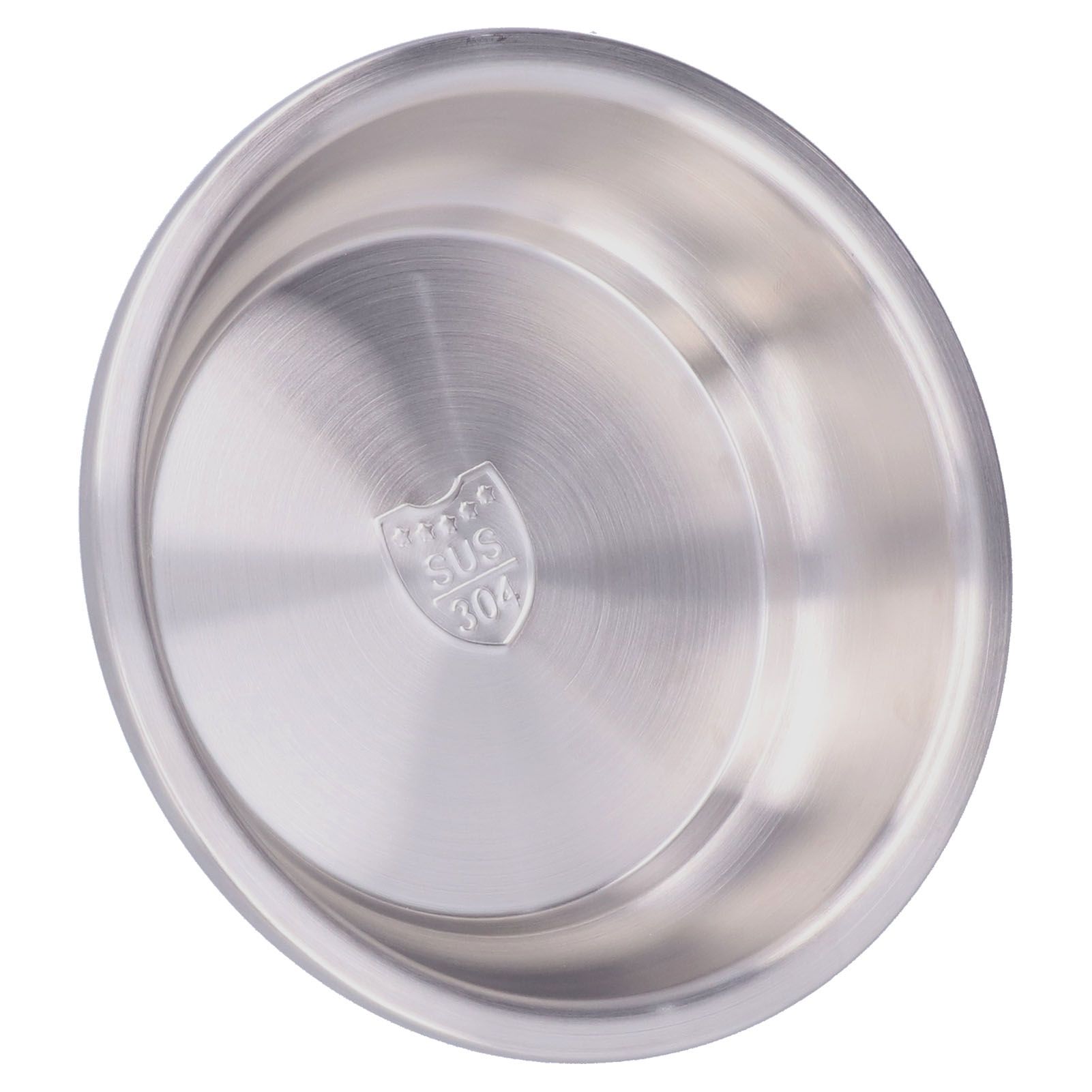 Stainless Steel Plate 304 Food Grade Material Stainless Steel Rounded Deepen Dish for Eating22cm/8.7in - Image 5