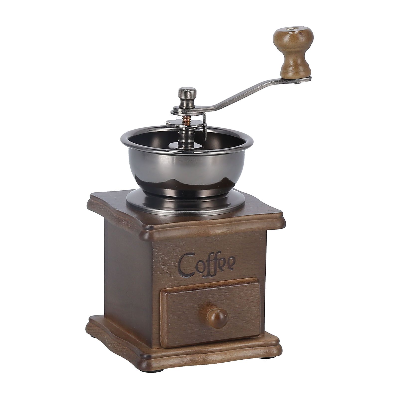 Manual Coffee Grinder Portable Retro Classic Fine Polished Pull Out Coffee Bean Grinder - Image 3