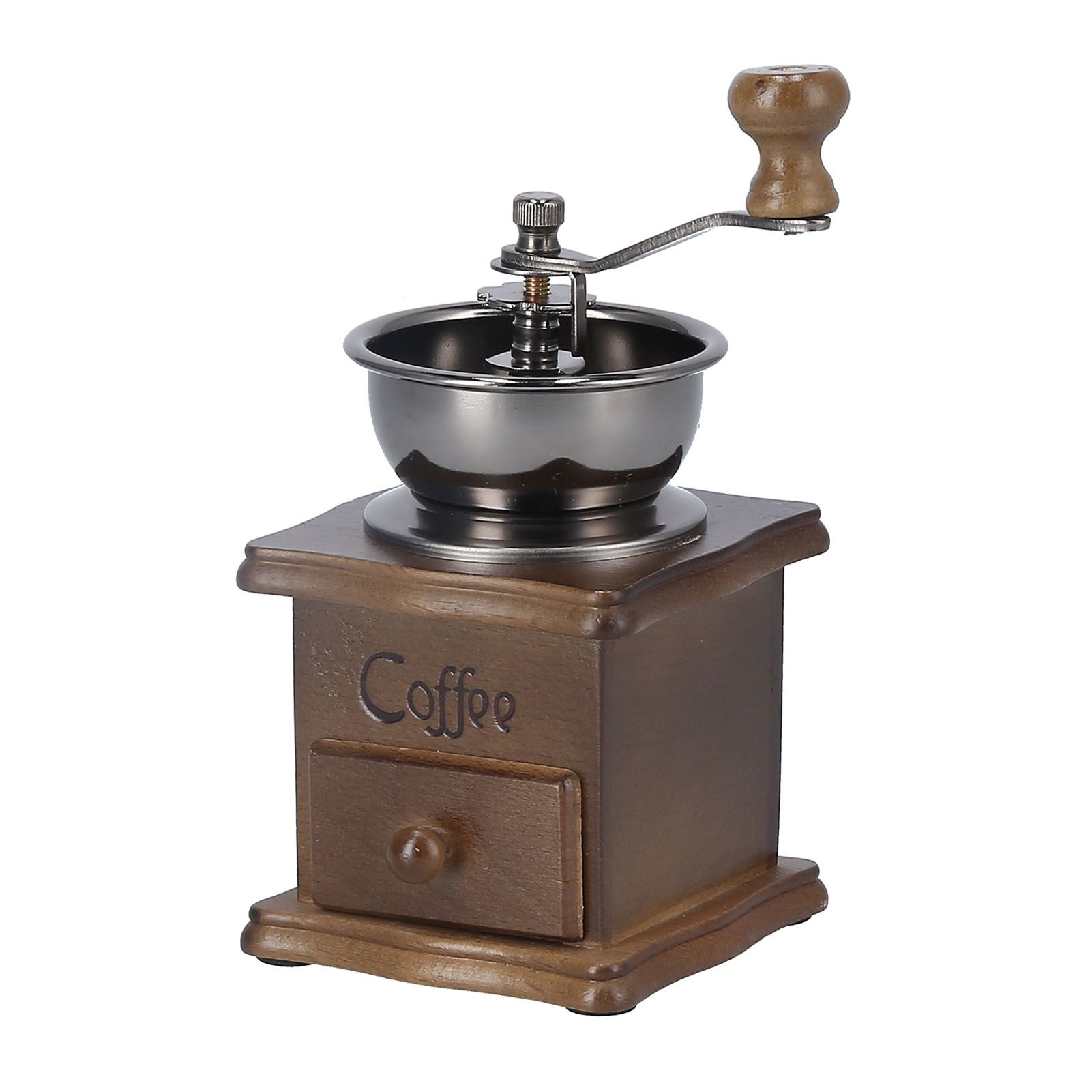 Manual Coffee Grinder Portable Retro Classic Fine Polished Pull Out Coffee Bean Grinder - Image 5