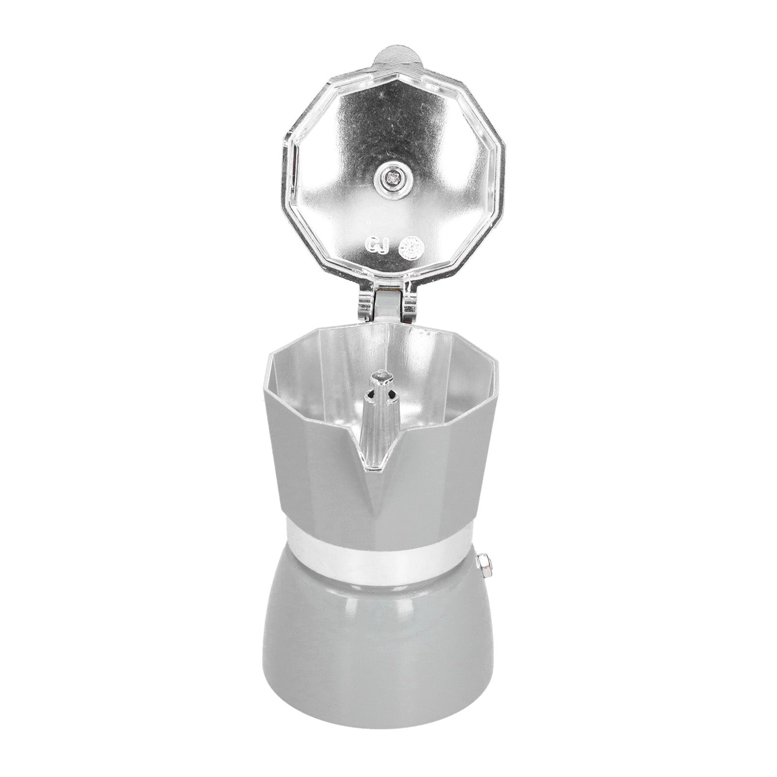150ML Practical Aluminum Coffee Maker Octagonal Moka Coffee Pot for Home Office Kitchen ApplianceSilver - Image 3